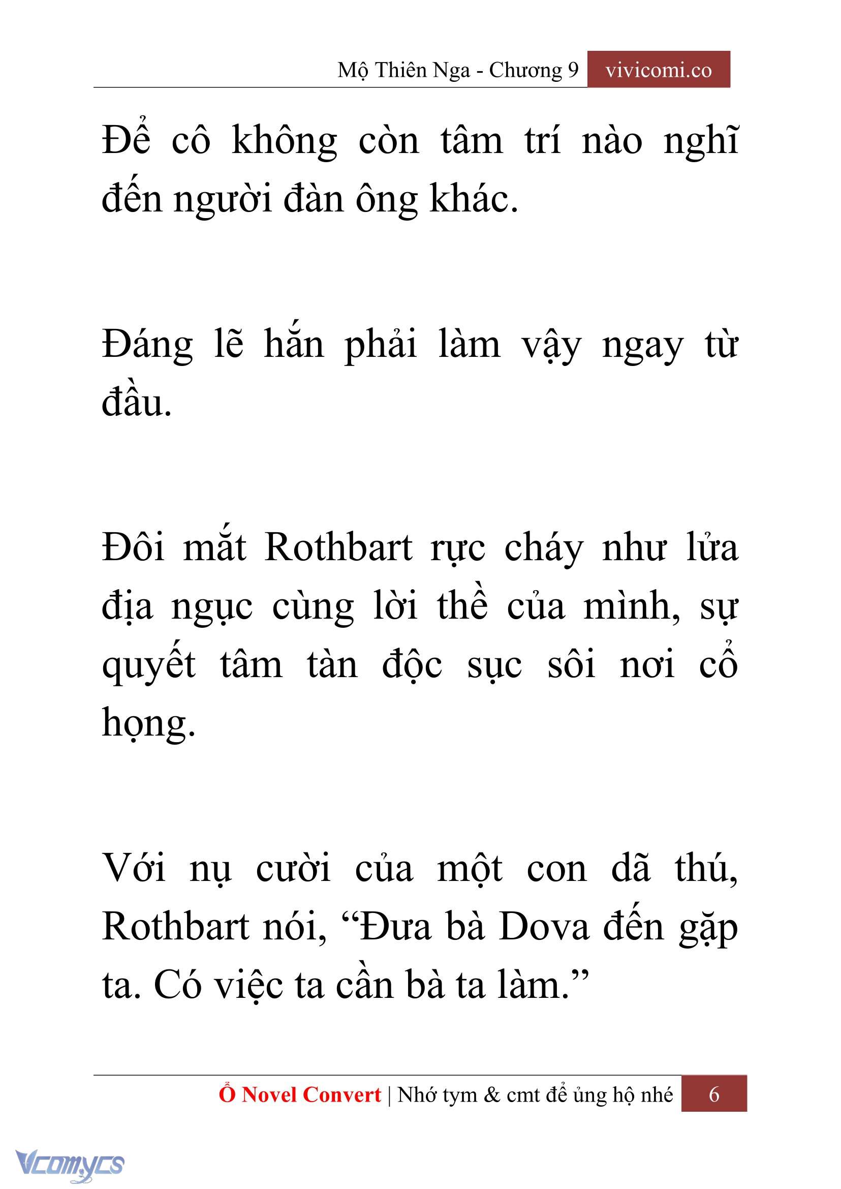 [Novel] Mộ Thiên Nga Chap 9 - Trang 2