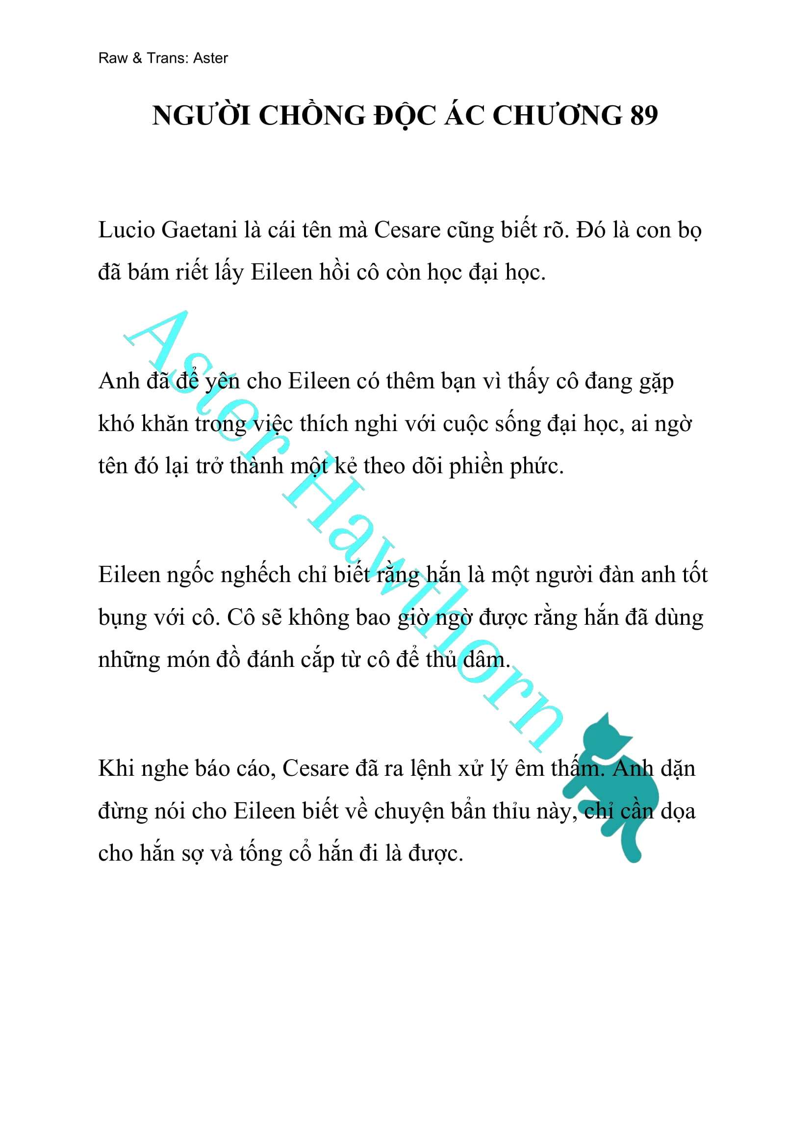 [NOVEL] Người Chồng Độc Ác Chap 89 - Next Chap 90