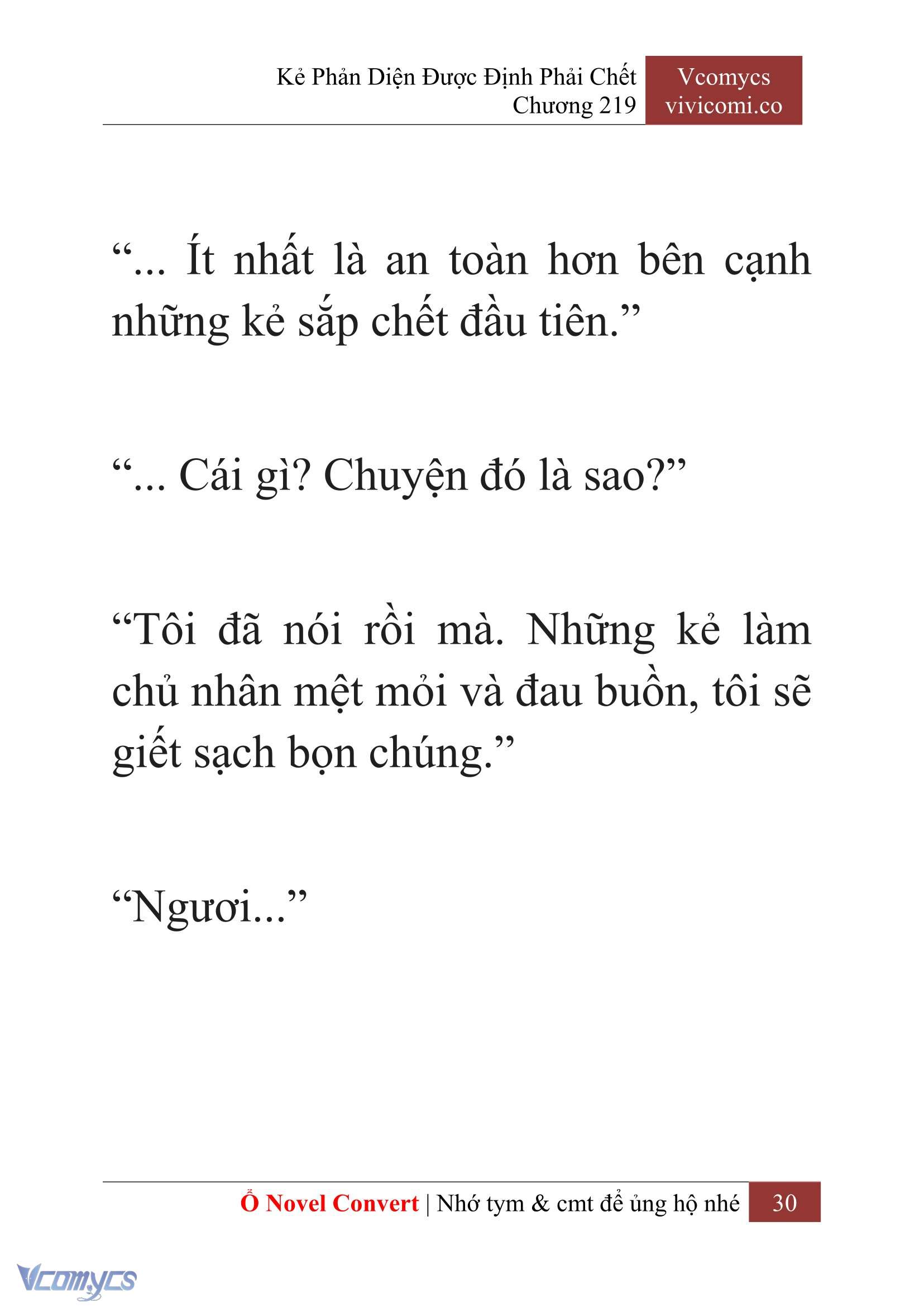 [Novel] Kẻ Phản Diện Được Định Phải Chết Chap 219 - Trang 2
