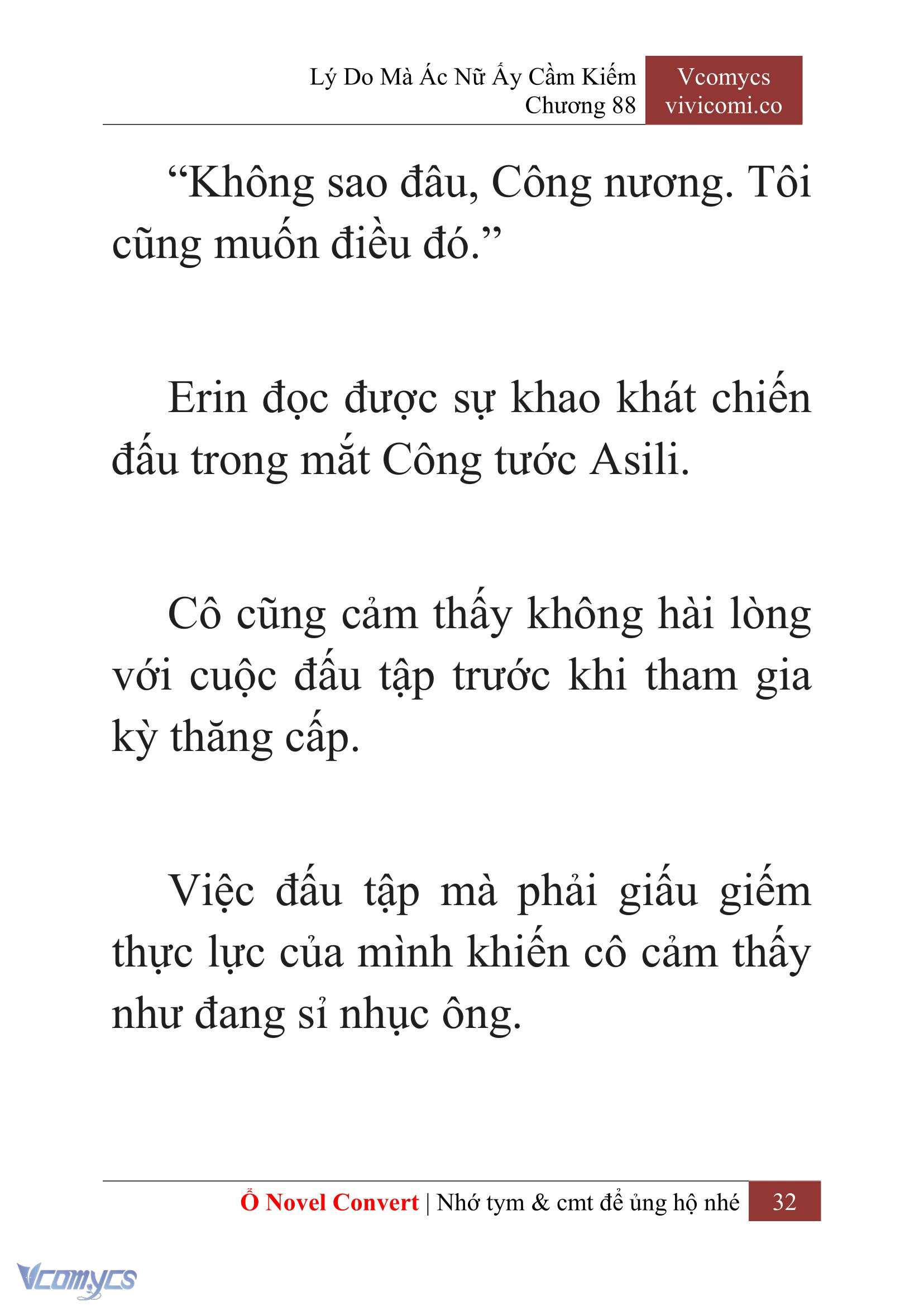 [Novel] Lý Do Mà Ác Nữ Ấy Cầm Kiếm Chap 88 - Trang 2
