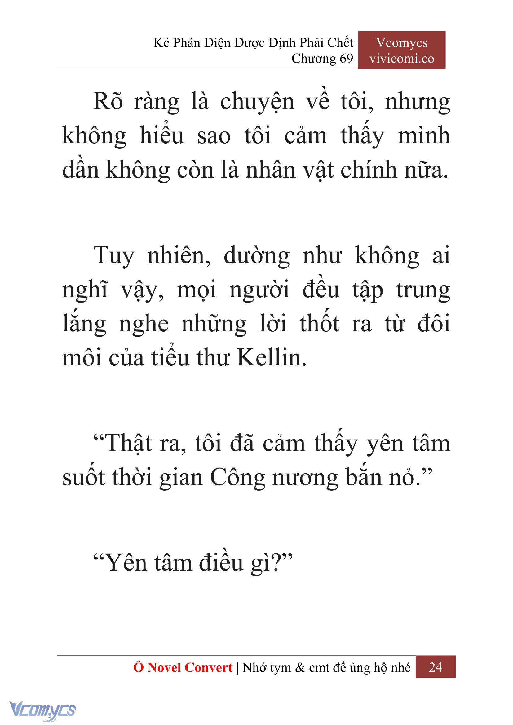 [Novel] Kẻ Phản Diện Được Định Phải Chết Chap 69 - Next Chap 70