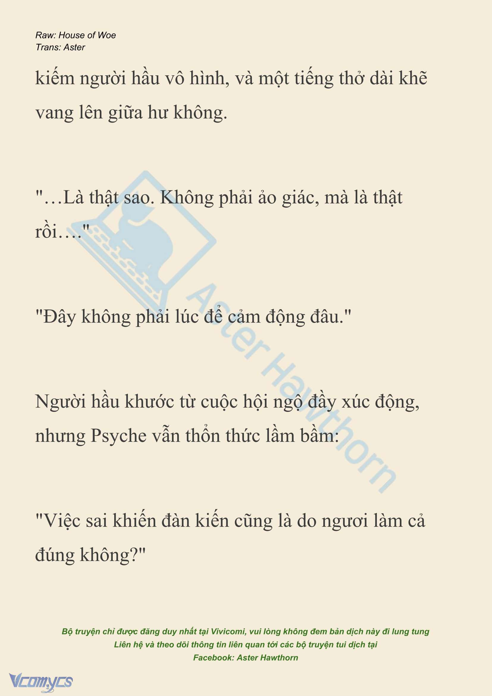 [NOVEL] Dành Cho Các Nữ Thần: Dành cho Psyche Chap 43 - Trang 2