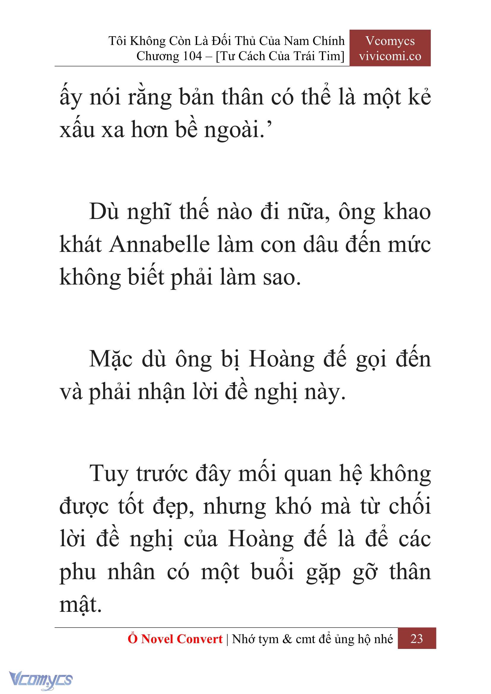 [Novel] Tôi Không Còn Là Đối Thủ Của Nam Chính Chap 104 - Trang 2