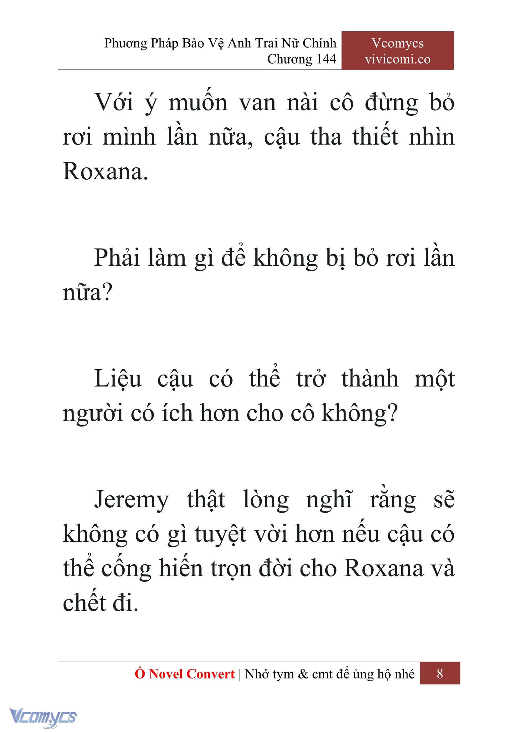 [Novel] Phương Pháp Bảo Vệ Anh Trai Nữ Chính Chap 144 - Trang 2