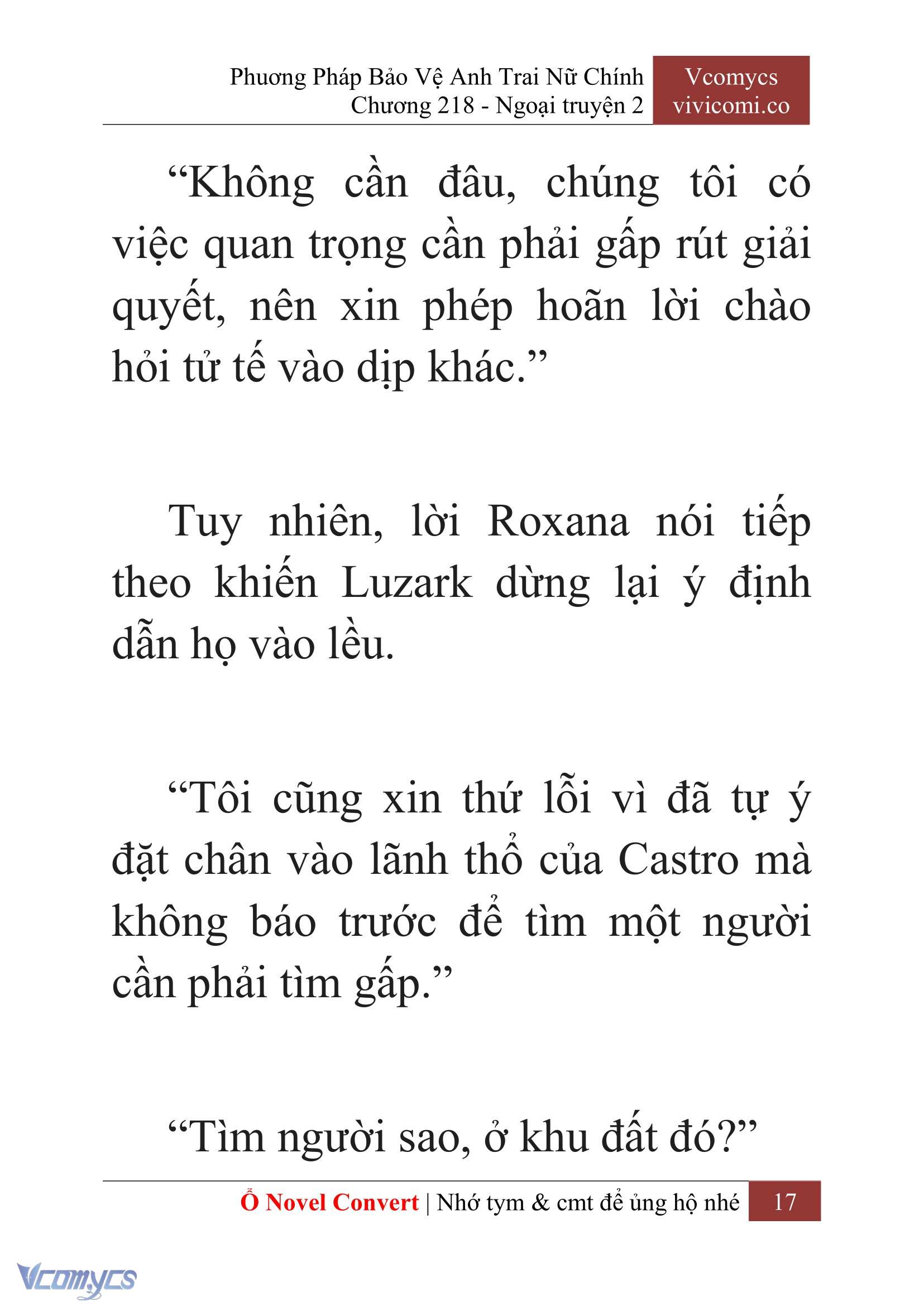 [Novel] Phương Pháp Bảo Vệ Anh Trai Nữ Chính Chap 218 - Trang 2
