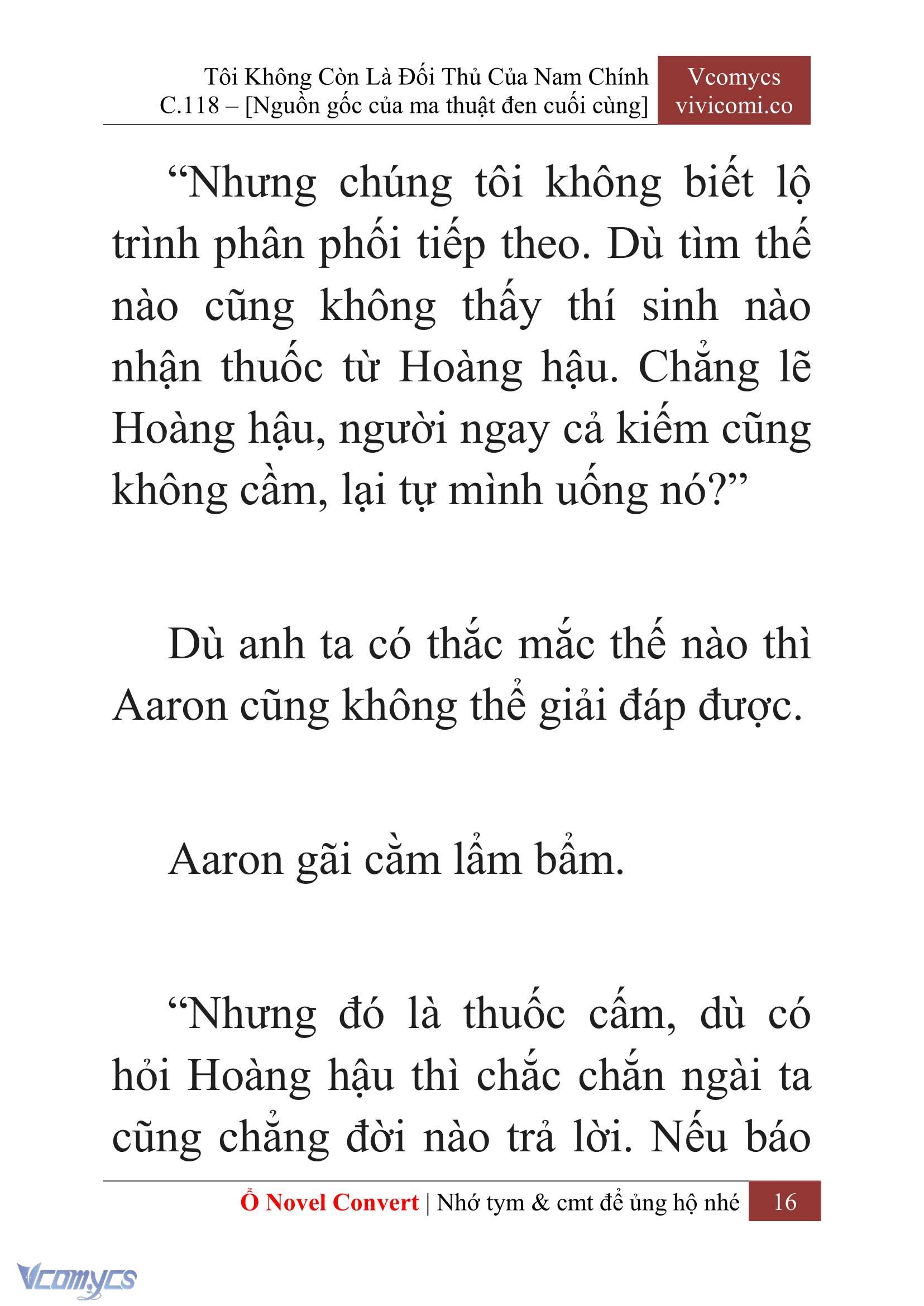 [Novel] Tôi Không Còn Là Đối Thủ Của Nam Chính Chap 118 - Trang 2