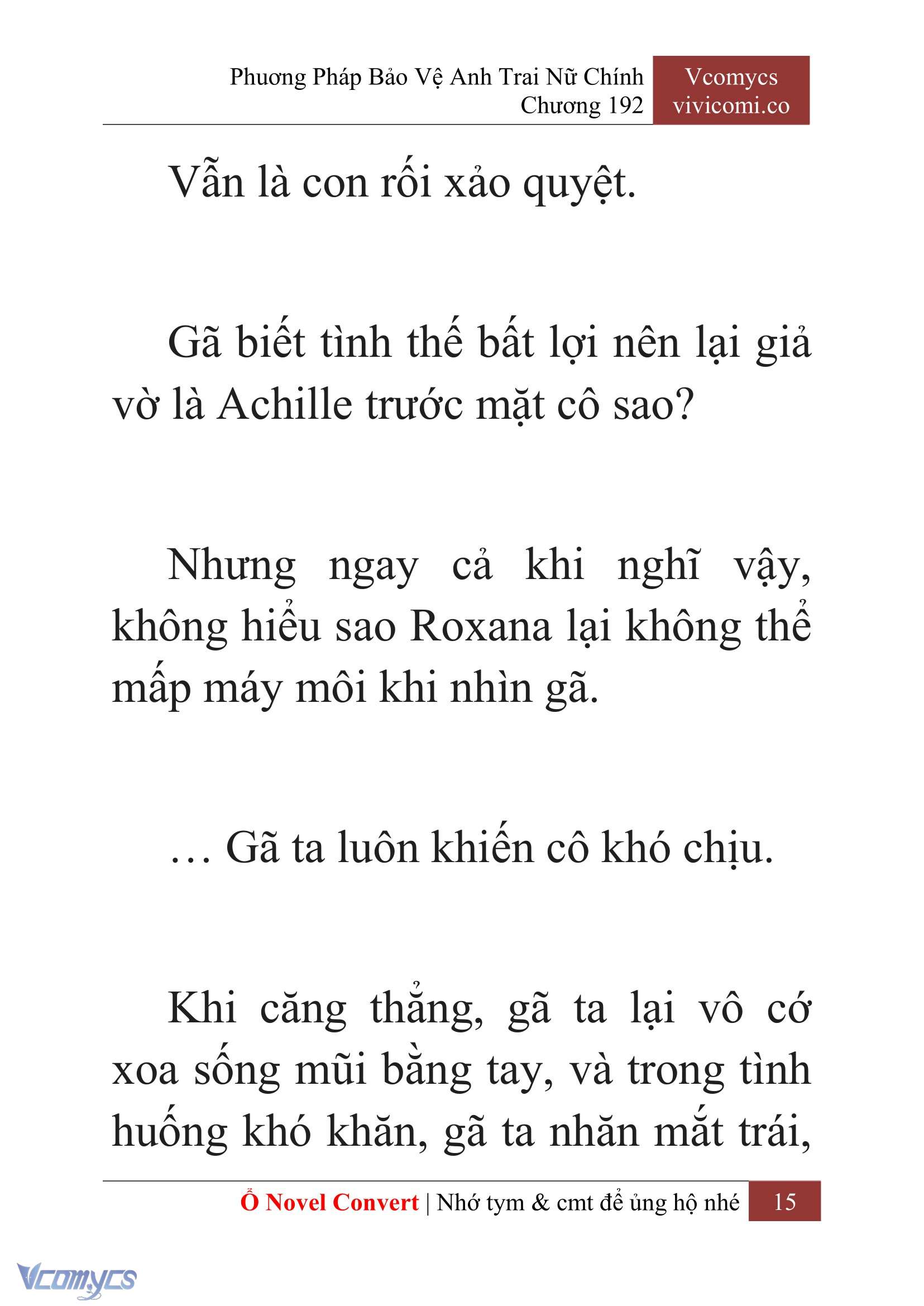 [Novel] Phương Pháp Bảo Vệ Anh Trai Nữ Chính Chap 192 - Trang 2
