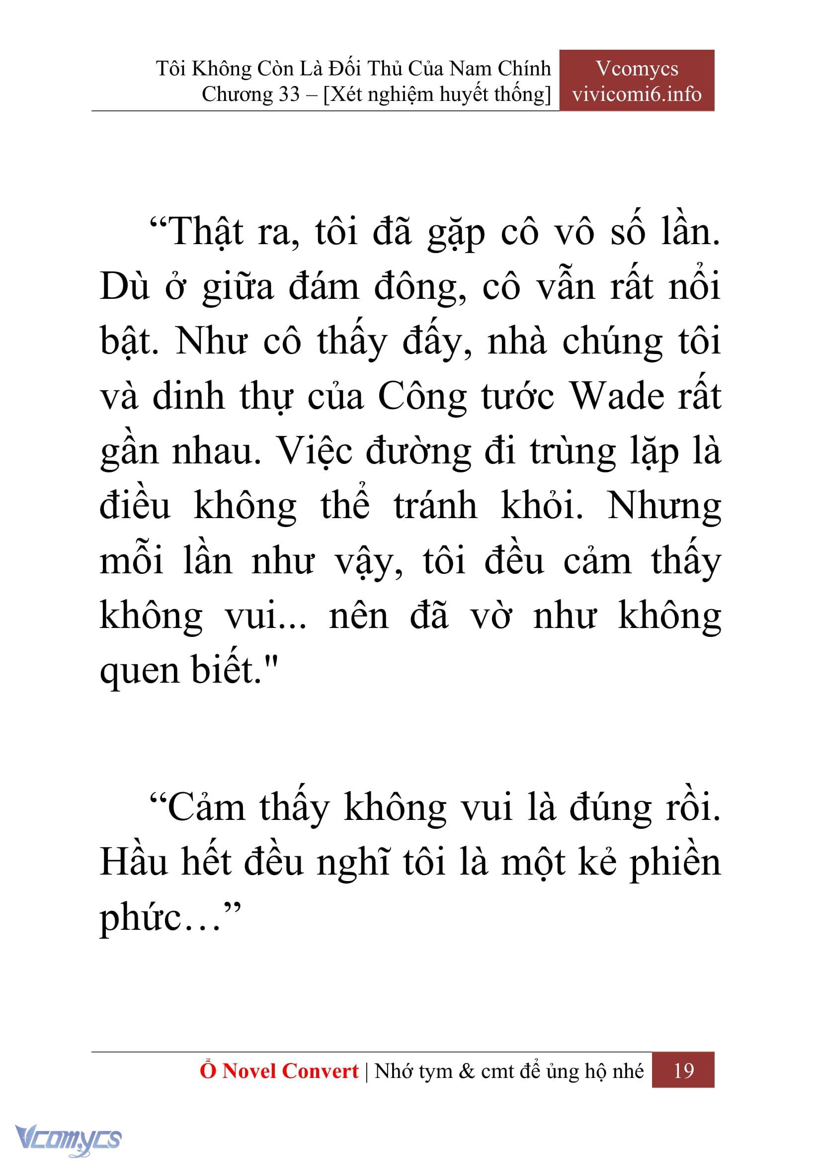 [Novel] Tôi Không Còn Là Đối Thủ Của Nam Chính Chap 33 - Trang 2