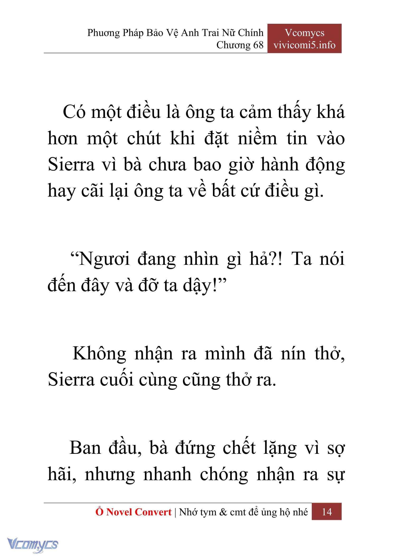 [Novel] Phương Pháp Bảo Vệ Anh Trai Nữ Chính Chap 68 - Trang 2
