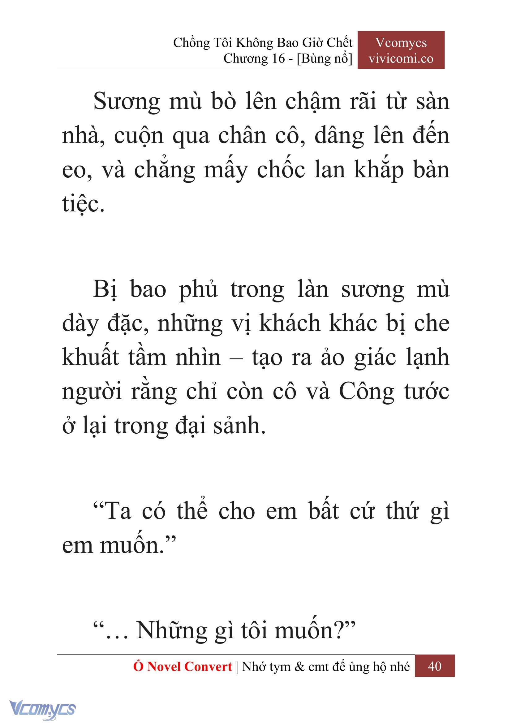 [Novel] Chồng Tôi Không Bao Giờ Chết Chap 16 - Trang 2