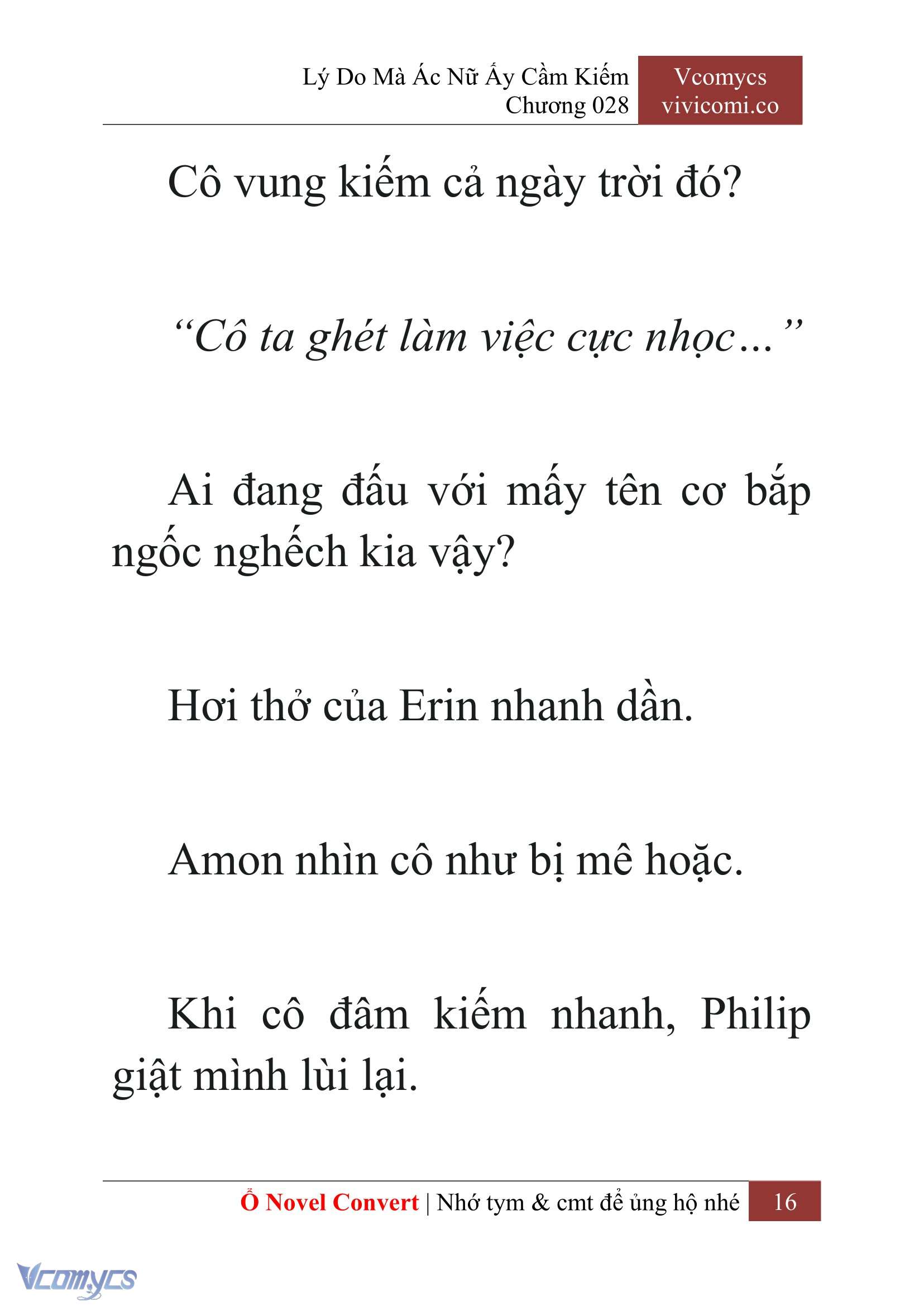[Novel] Lý Do Mà Ác Nữ Ấy Cầm Kiếm Chap 28 - Trang 2