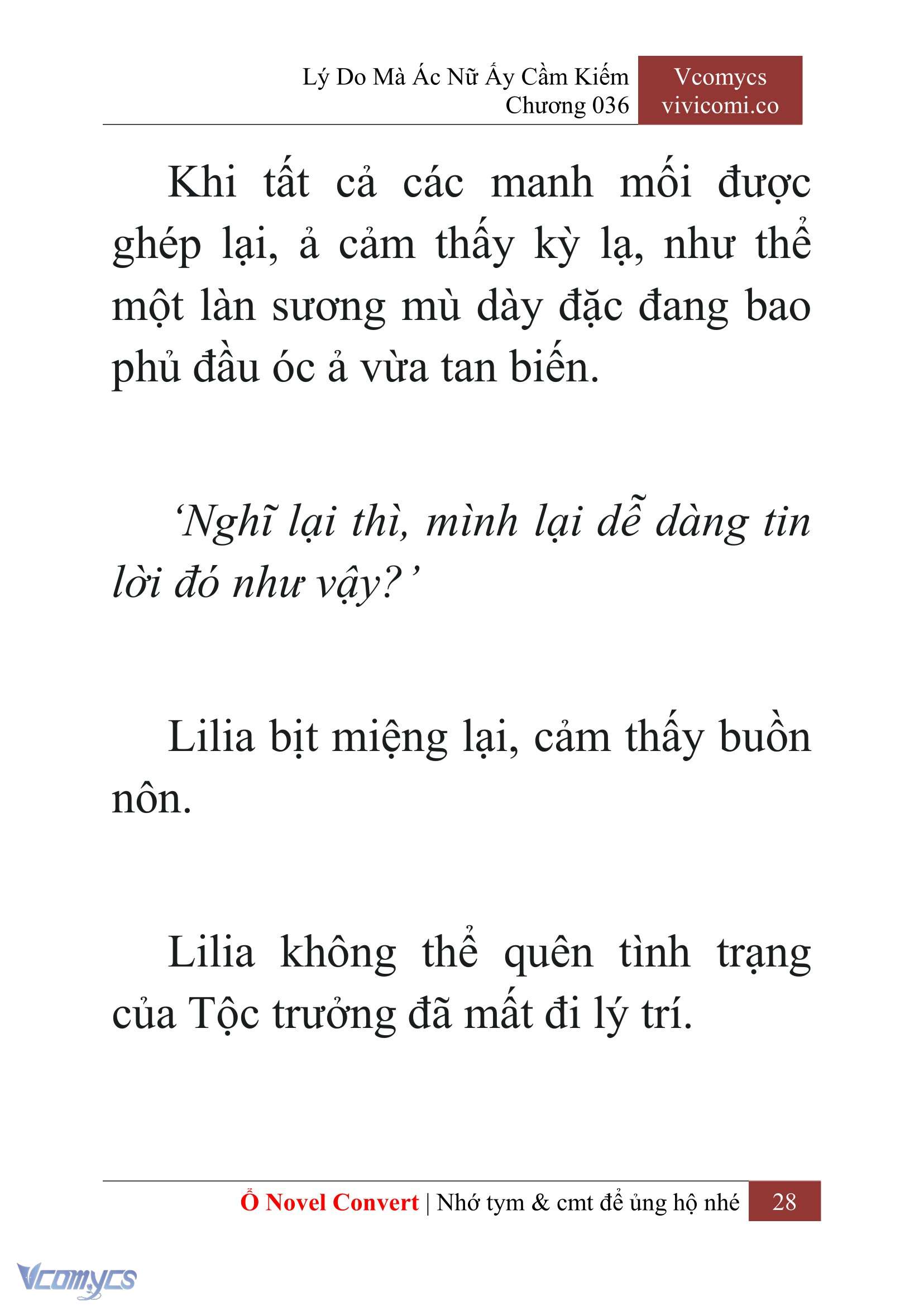 [Novel] Lý Do Mà Ác Nữ Ấy Cầm Kiếm Chap 36 - Trang 2