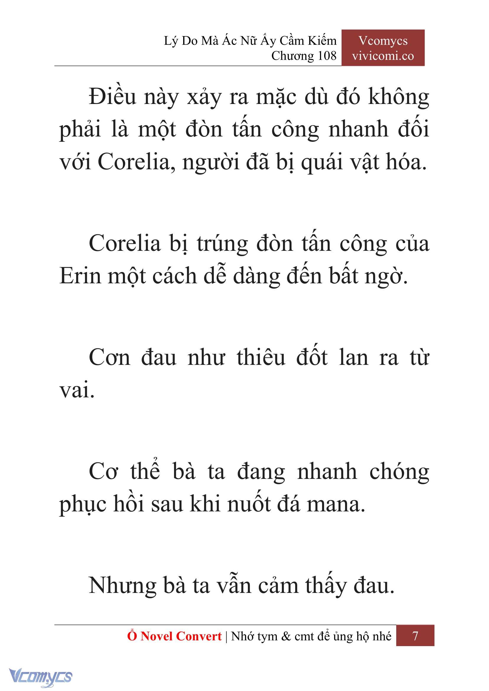 [Novel] Lý Do Mà Ác Nữ Ấy Cầm Kiếm Chap 108 - Trang 2