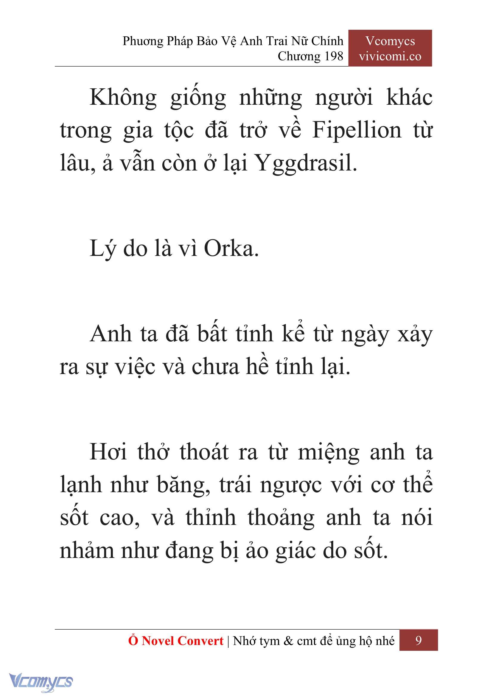 [Novel] Phương Pháp Bảo Vệ Anh Trai Nữ Chính Chap 198 - Trang 2