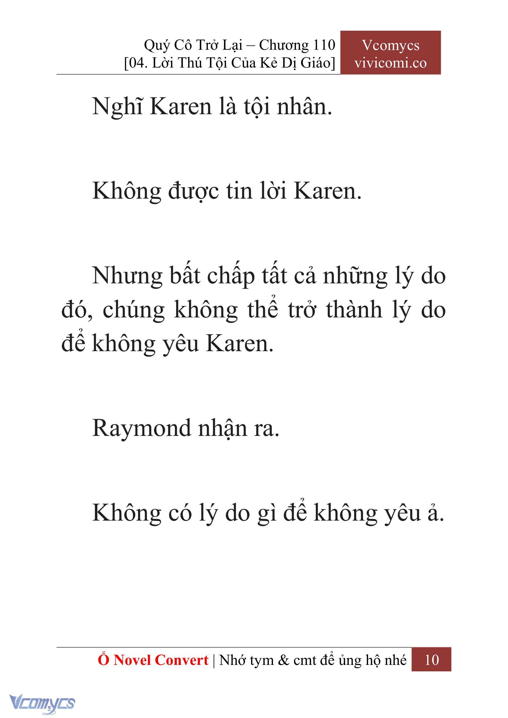 [Novel] Quý Cô Trở Lại Chap 110 - Trang 2