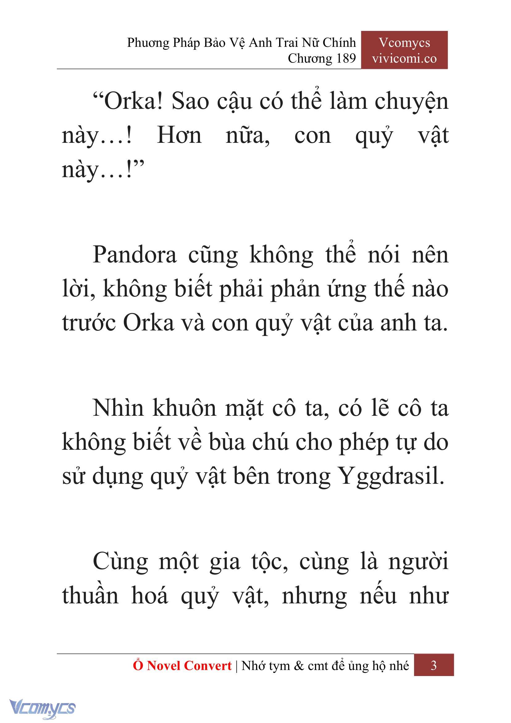 [Novel] Phương Pháp Bảo Vệ Anh Trai Nữ Chính Chap 189 - Trang 2