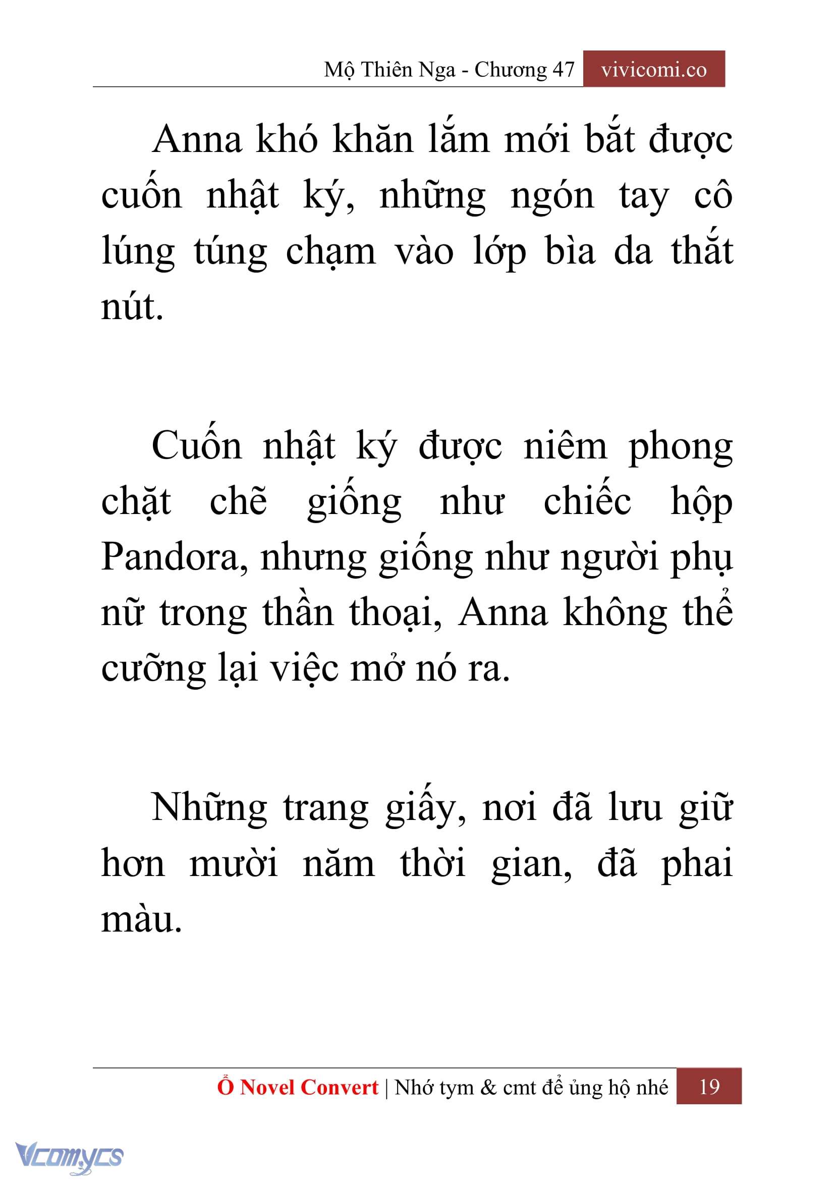 [Novel] Mộ Thiên Nga Chap 47 - Trang 2