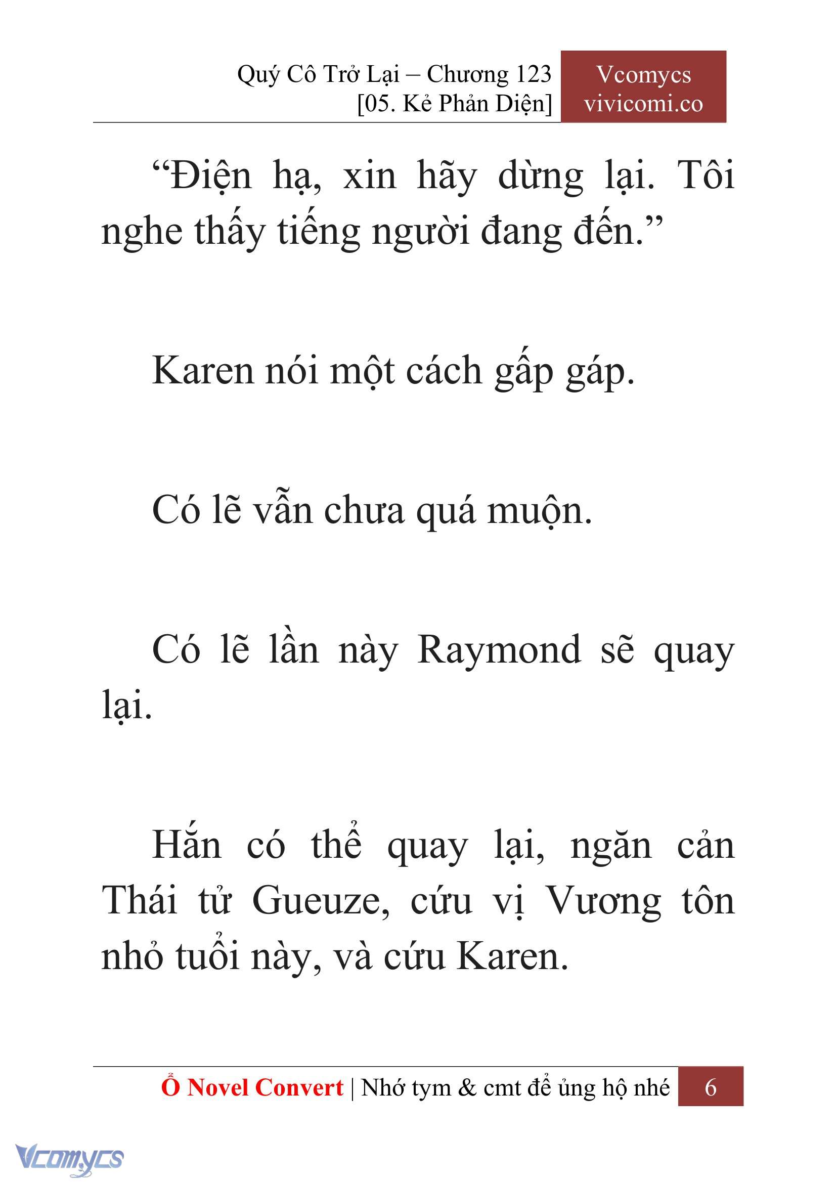 [Novel] Quý Cô Trở Lại Chap 123 - Trang 2