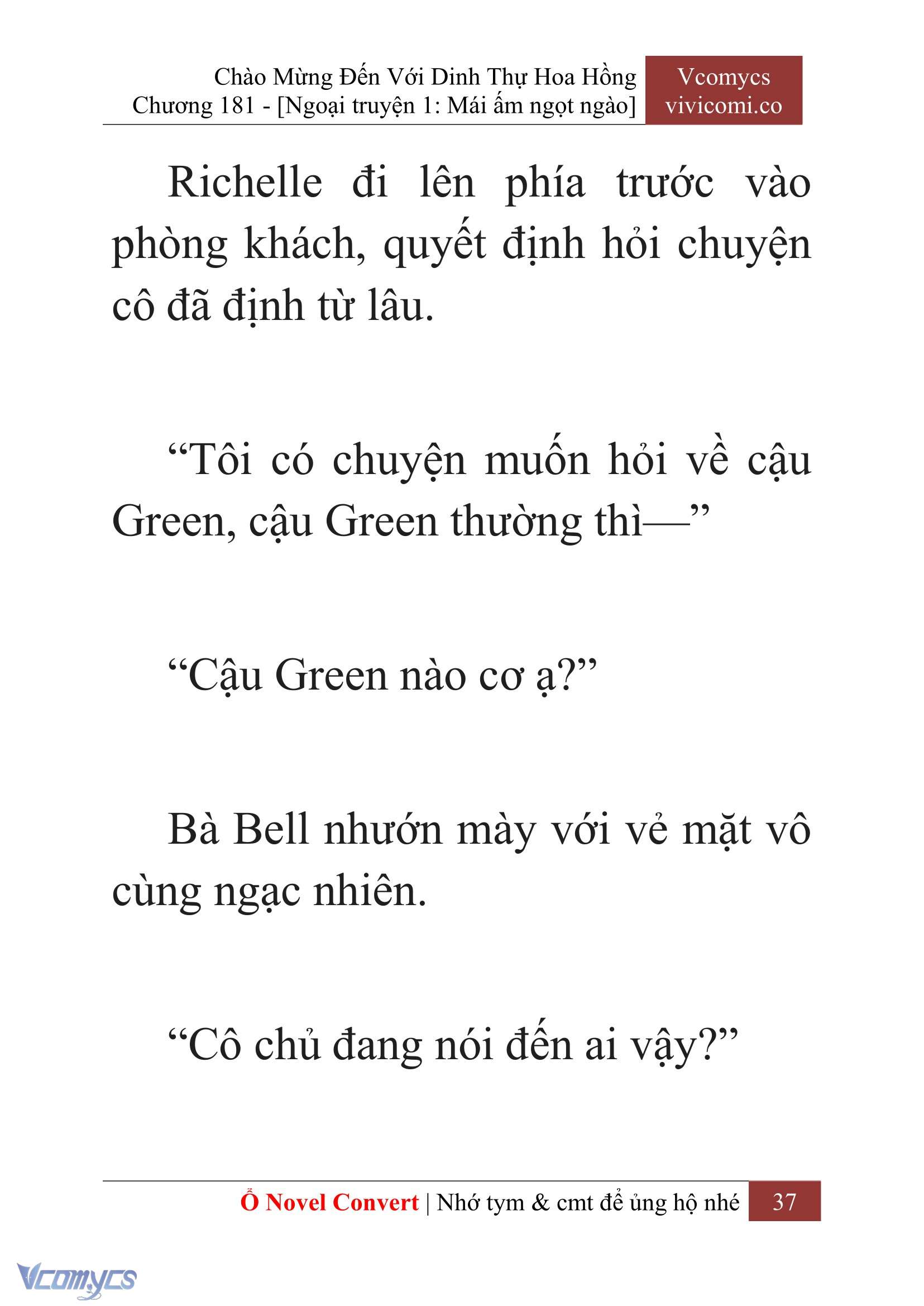 [Novel] Chào Mừng Đến Với Dinh Thự Hoa Hồng Chap 181 - Trang 2