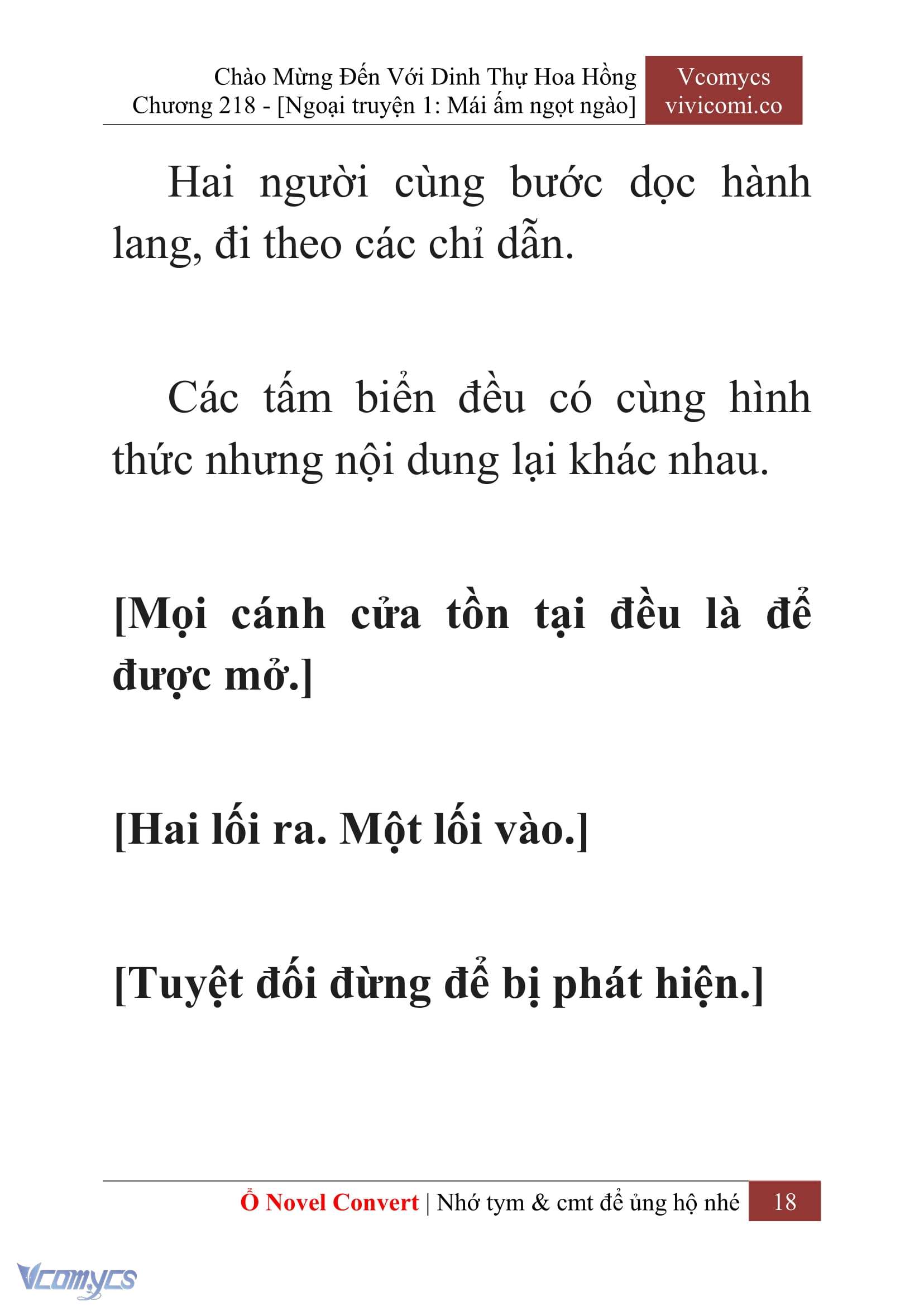 [Novel] Chào Mừng Đến Với Dinh Thự Hoa Hồng Chap 218 - Trang 2