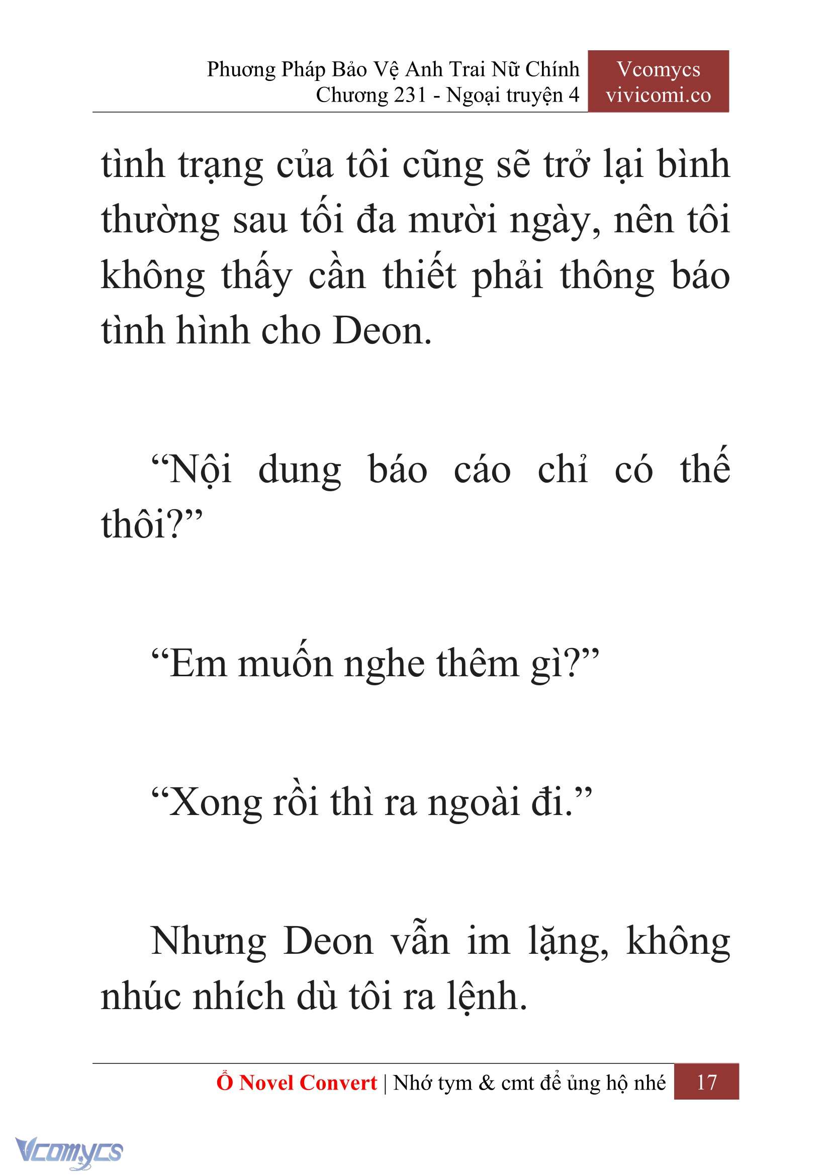 [Novel] Phương Pháp Bảo Vệ Anh Trai Nữ Chính Chap 231 - Trang 2