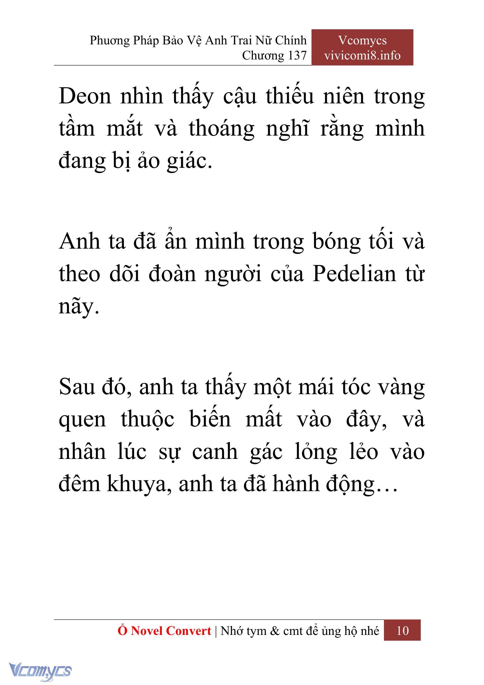 [Novel] Phương Pháp Bảo Vệ Anh Trai Nữ Chính Chap 137 - Trang 2