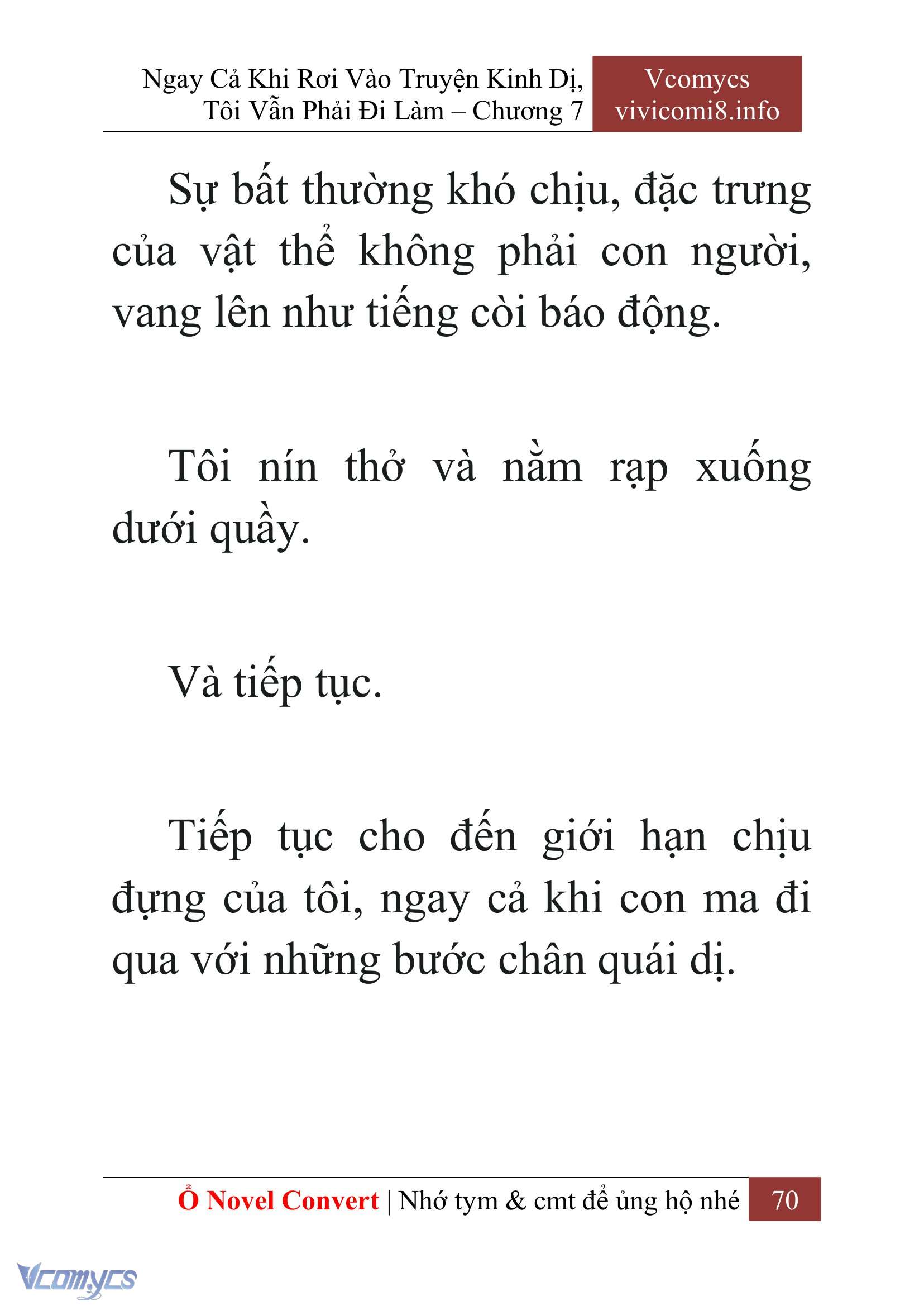 [Novel] Ngay Cả Khi Rơi Vào Truyện Kinh Dị, Tôi Vẫn Phải Đi Làm Chap 7 - Trang 2