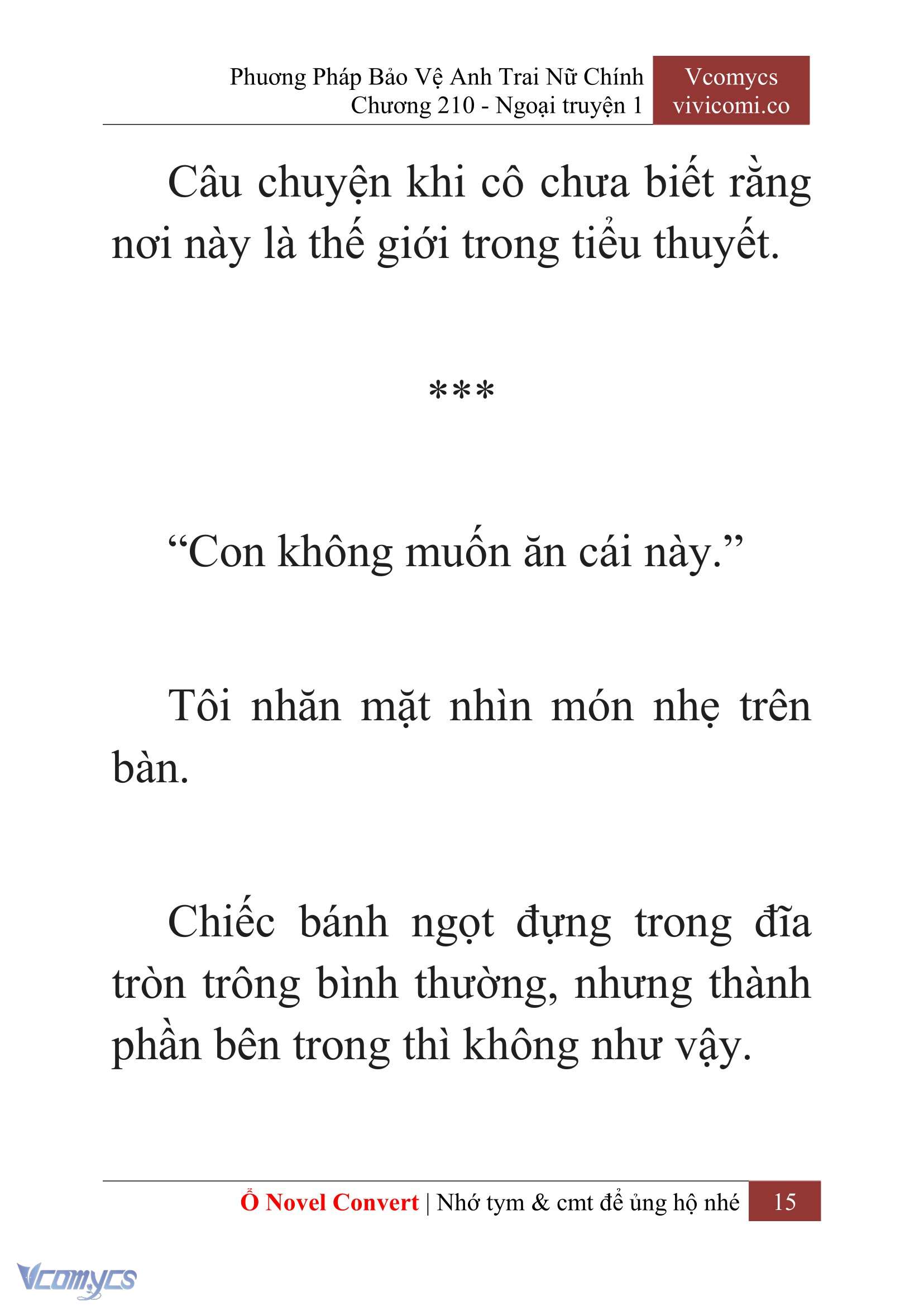 [Novel] Phương Pháp Bảo Vệ Anh Trai Nữ Chính Chap 210 - Trang 2