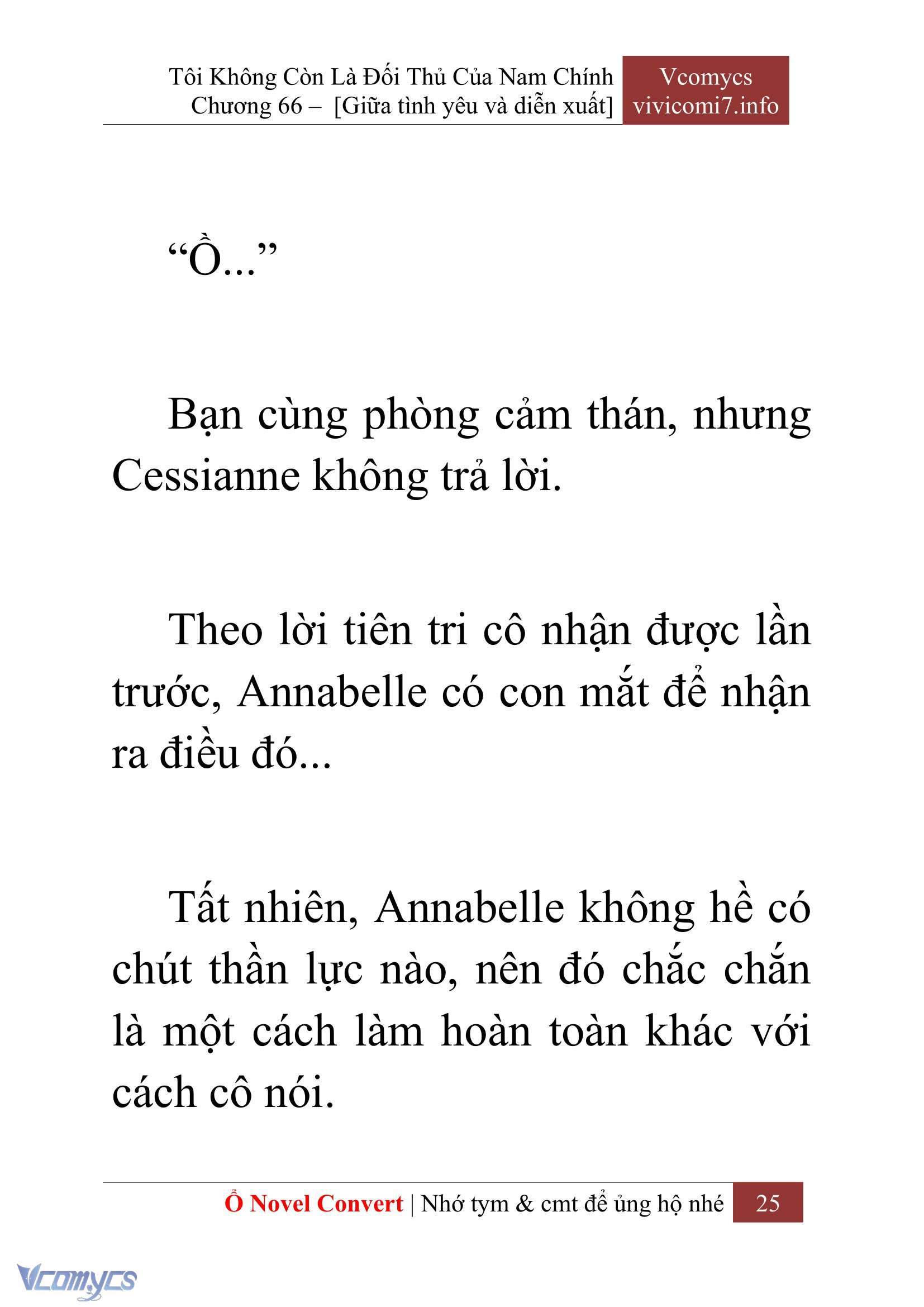 [Novel] Tôi Không Còn Là Đối Thủ Của Nam Chính Chap 66 - Trang 2