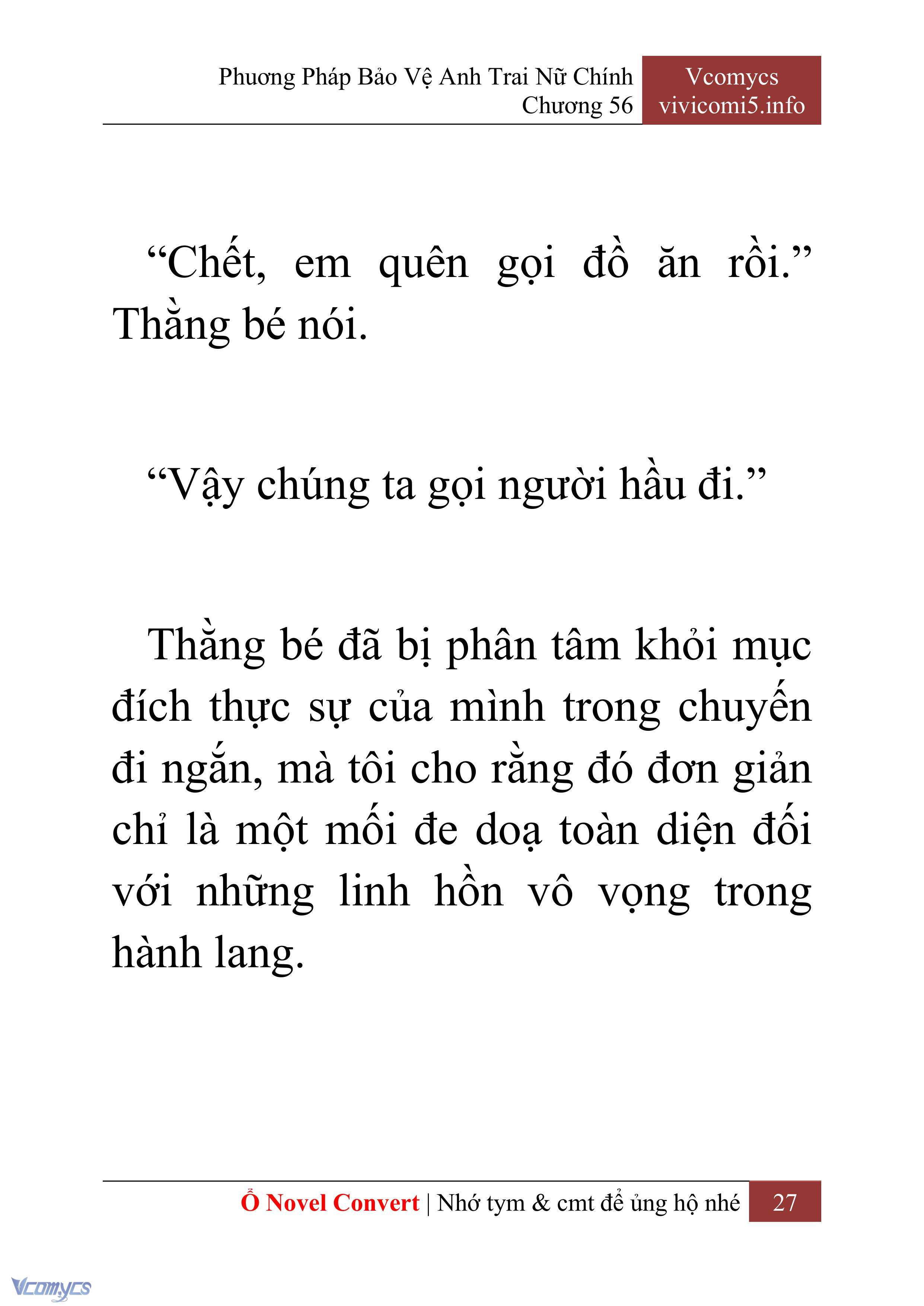 [Novel] Phương Pháp Bảo Vệ Anh Trai Nữ Chính Chap 56 - Trang 2