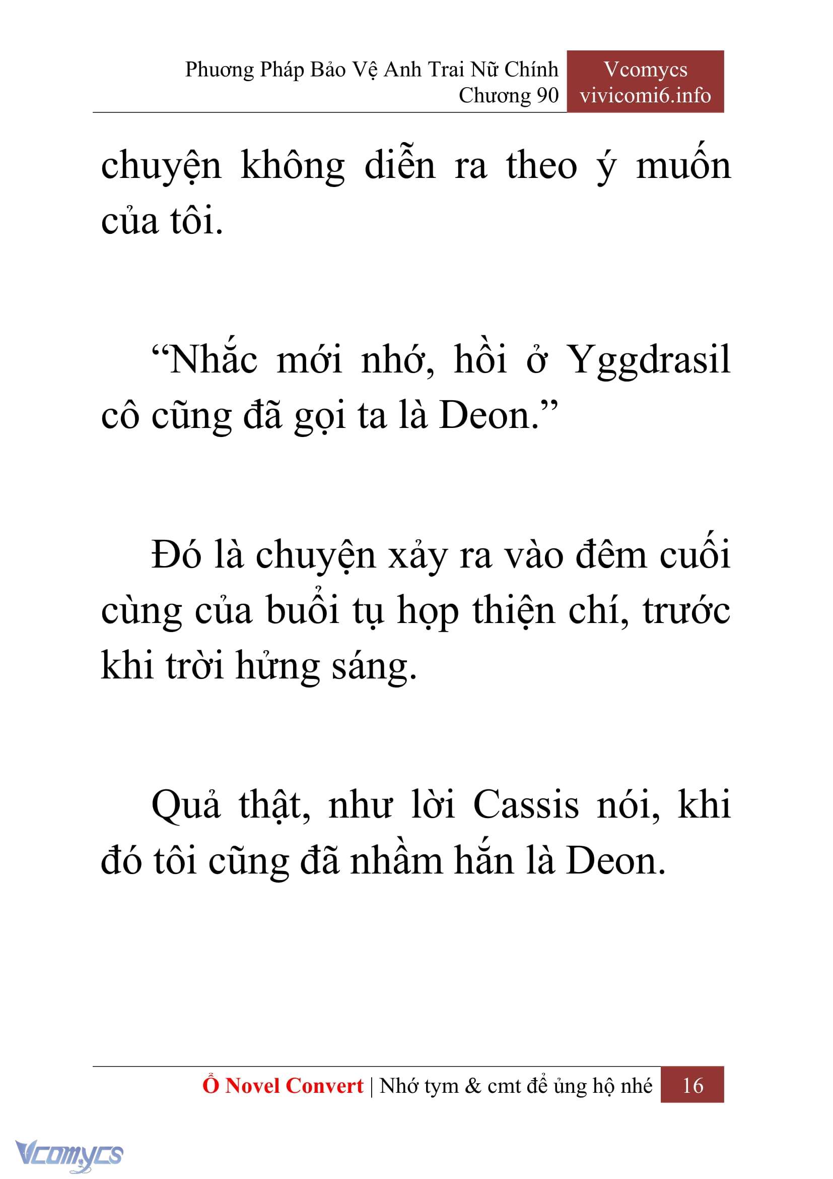 [Novel] Phương Pháp Bảo Vệ Anh Trai Nữ Chính Chap 90 - Trang 2