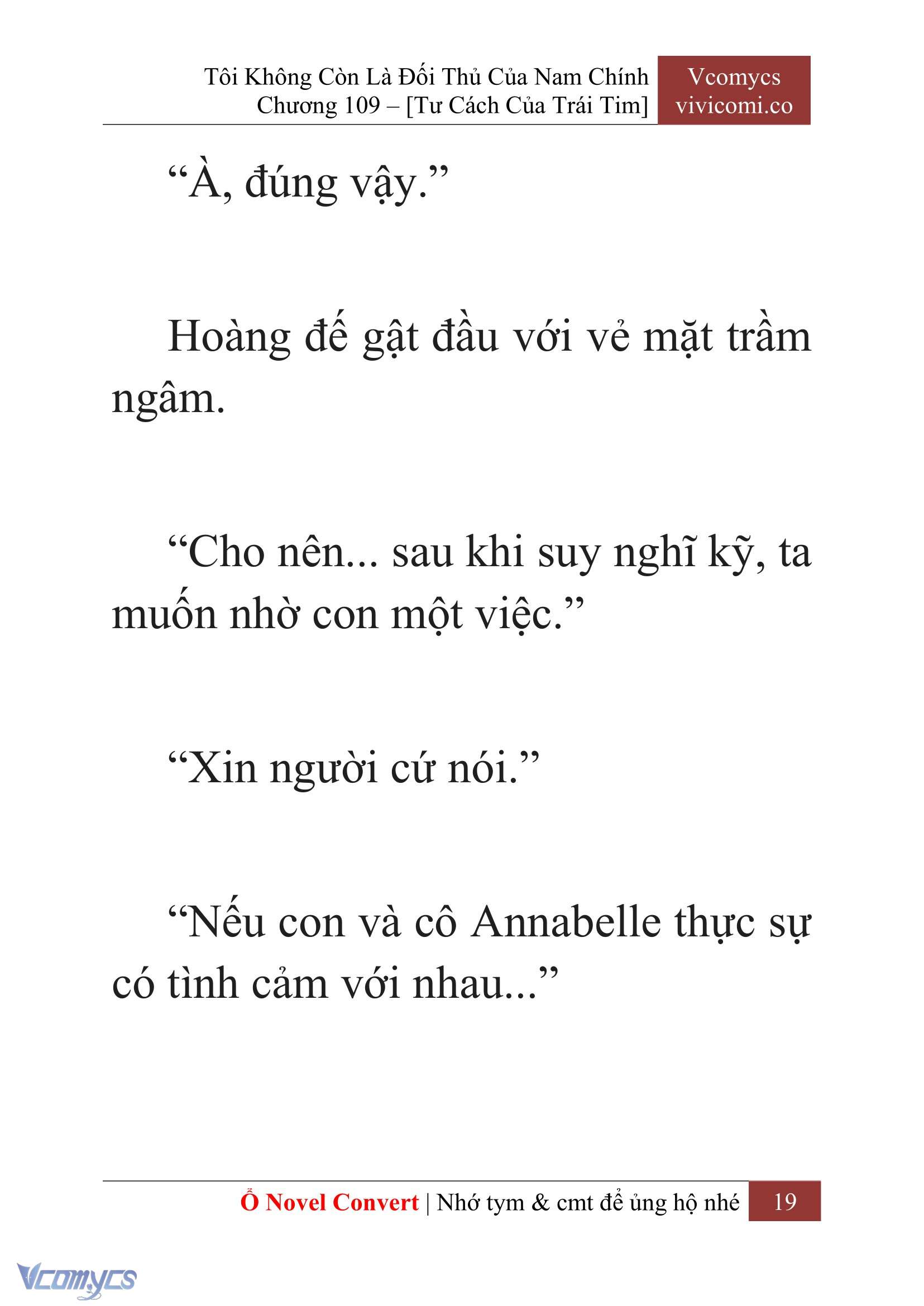[Novel] Tôi Không Còn Là Đối Thủ Của Nam Chính Chap 109 - Trang 2