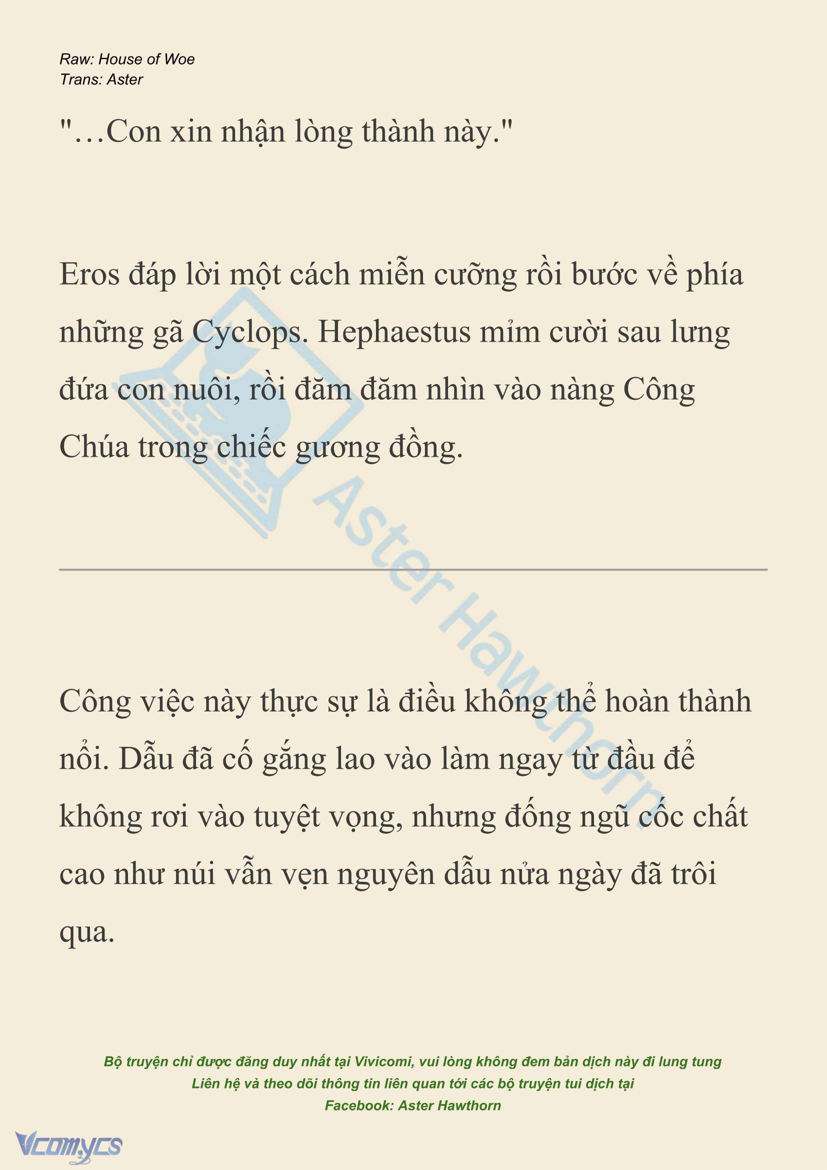 [NOVEL] Dành Cho Các Nữ Thần: Dành cho Psyche Chap 41 - Next 