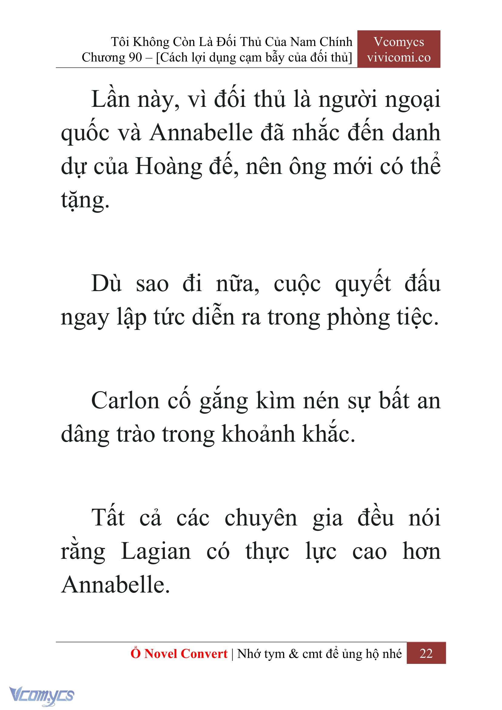 [Novel] Tôi Không Còn Là Đối Thủ Của Nam Chính Chap 90 - Trang 2