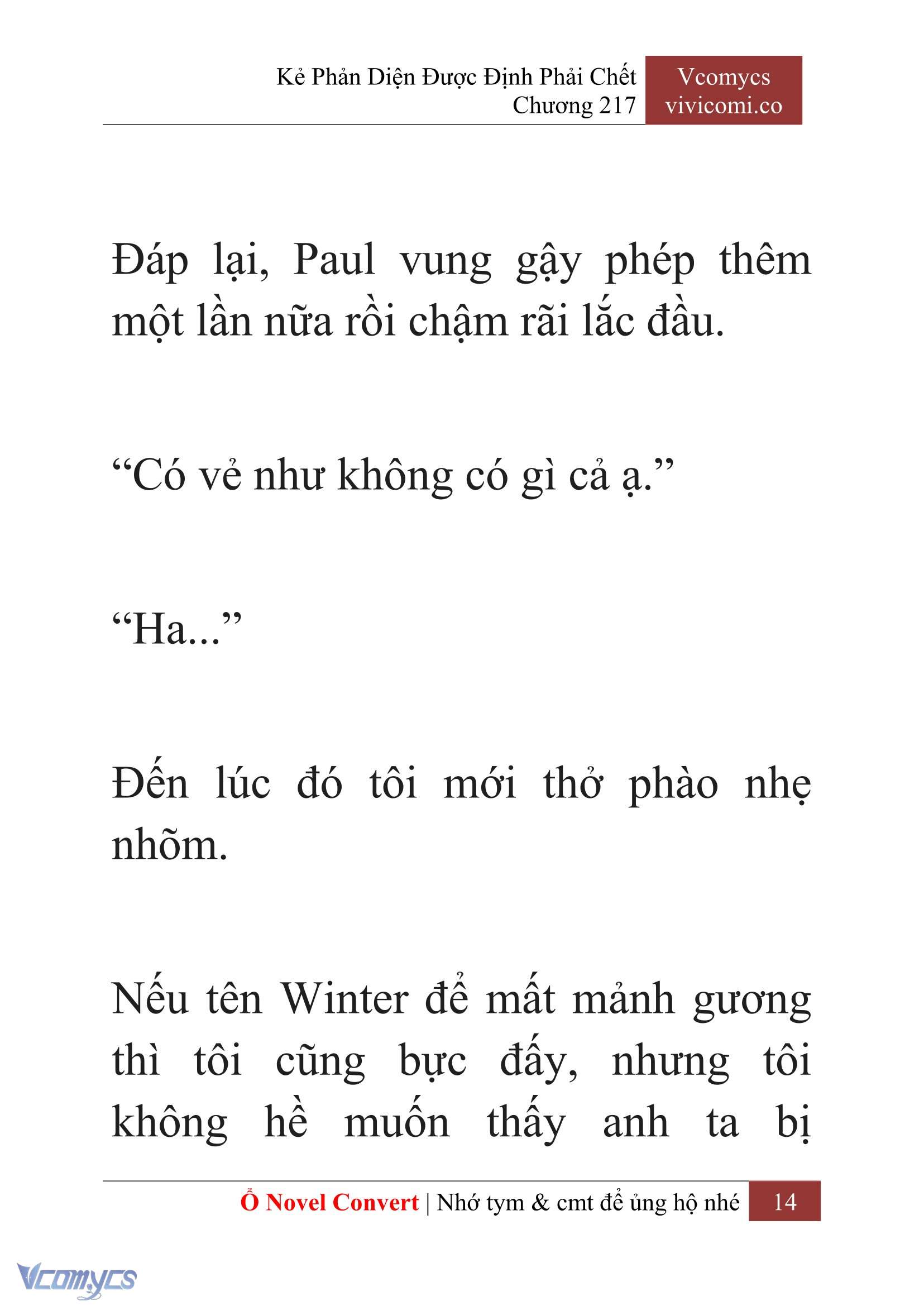 [Novel] Kẻ Phản Diện Được Định Phải Chết Chap 217 - Trang 2