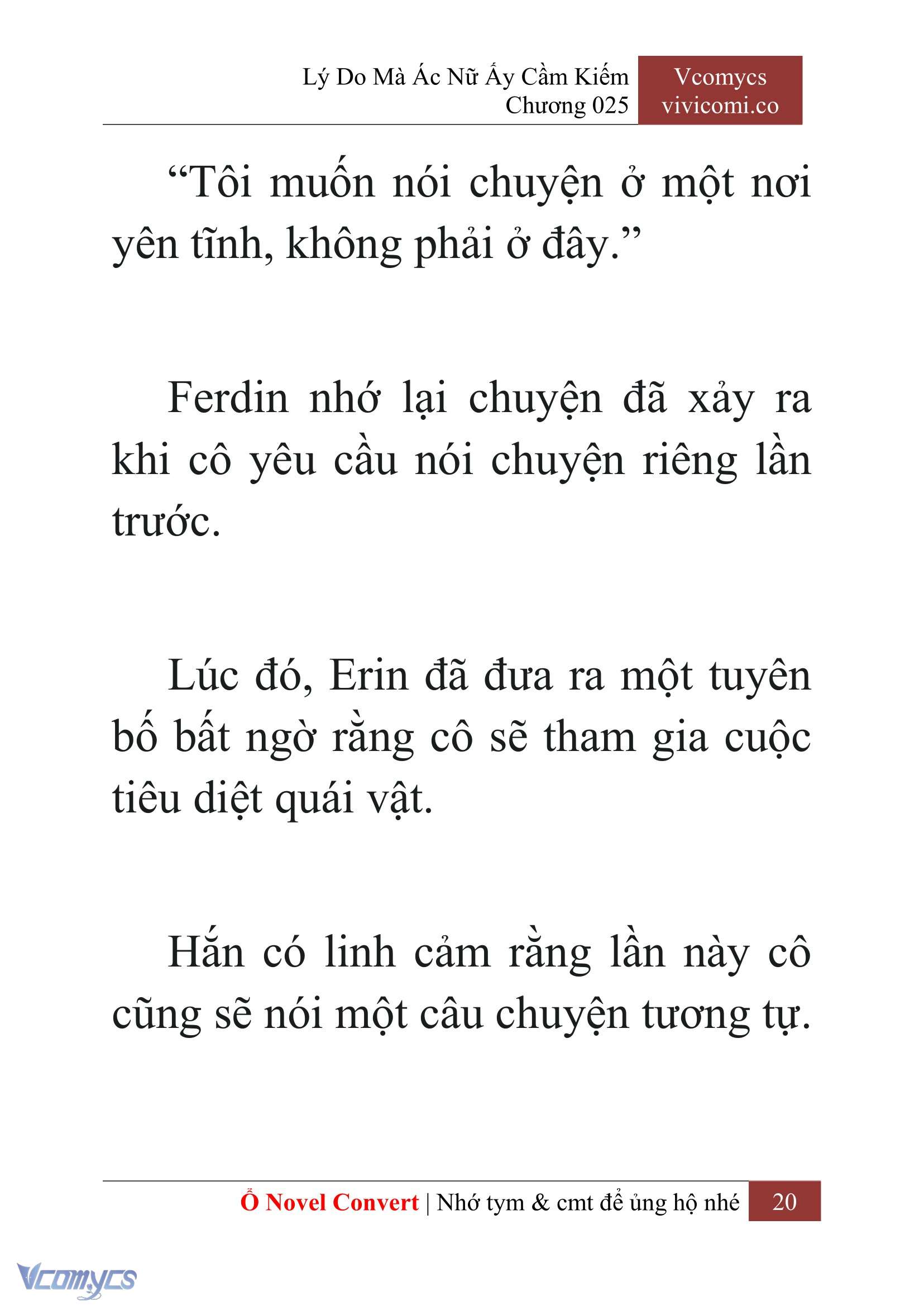 [Novel] Lý Do Mà Ác Nữ Ấy Cầm Kiếm Chap 25 - Trang 2