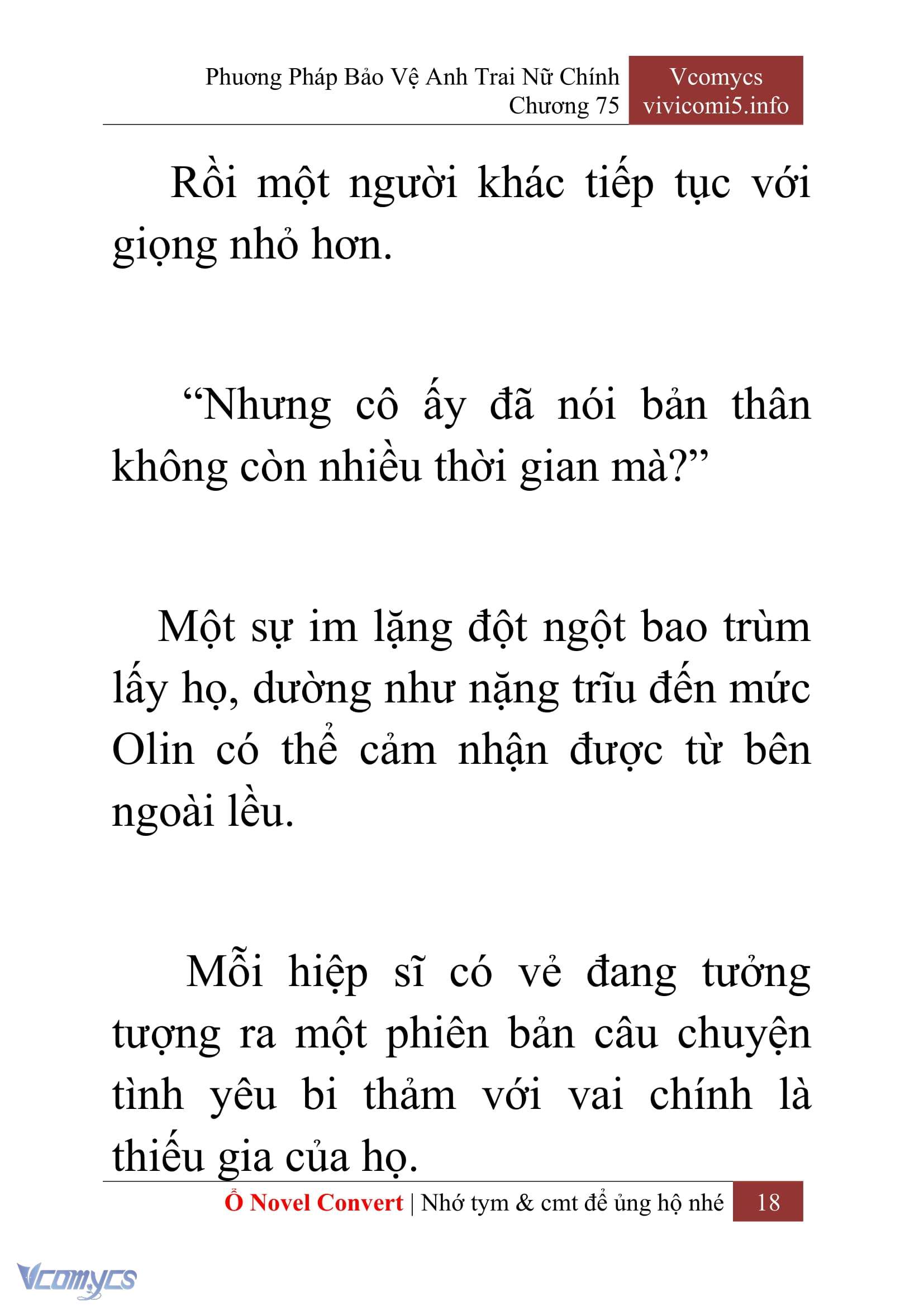 [Novel] Phương Pháp Bảo Vệ Anh Trai Nữ Chính Chap 75 - Trang 2