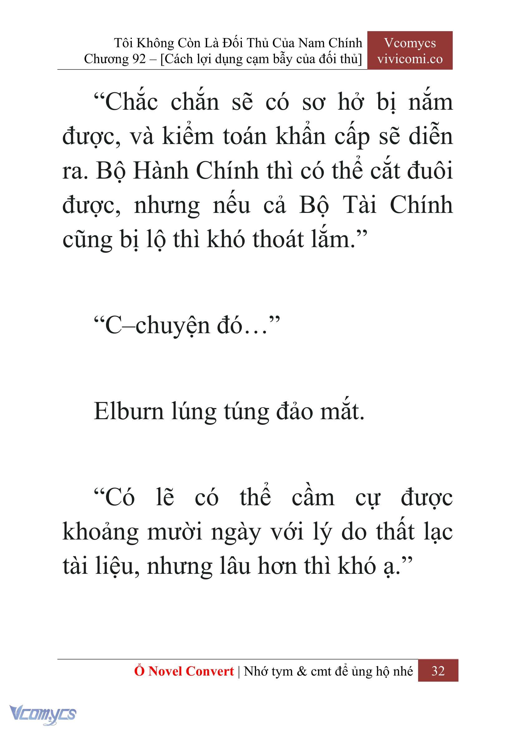 [Novel] Tôi Không Còn Là Đối Thủ Của Nam Chính Chap 92 - Trang 2