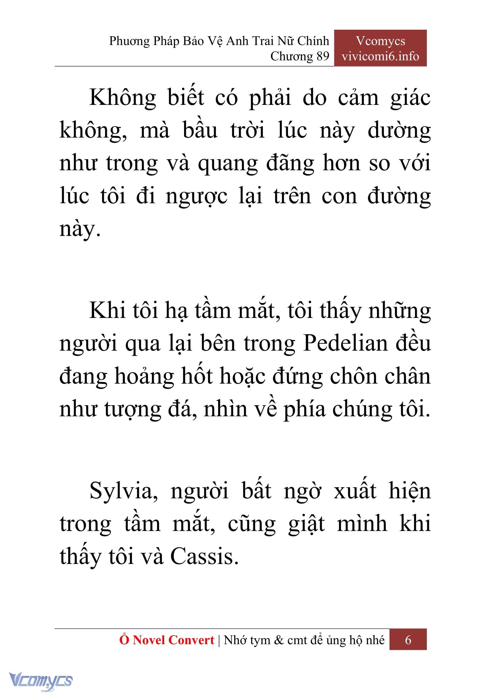 [Novel] Phương Pháp Bảo Vệ Anh Trai Nữ Chính Chap 89 - Trang 2
