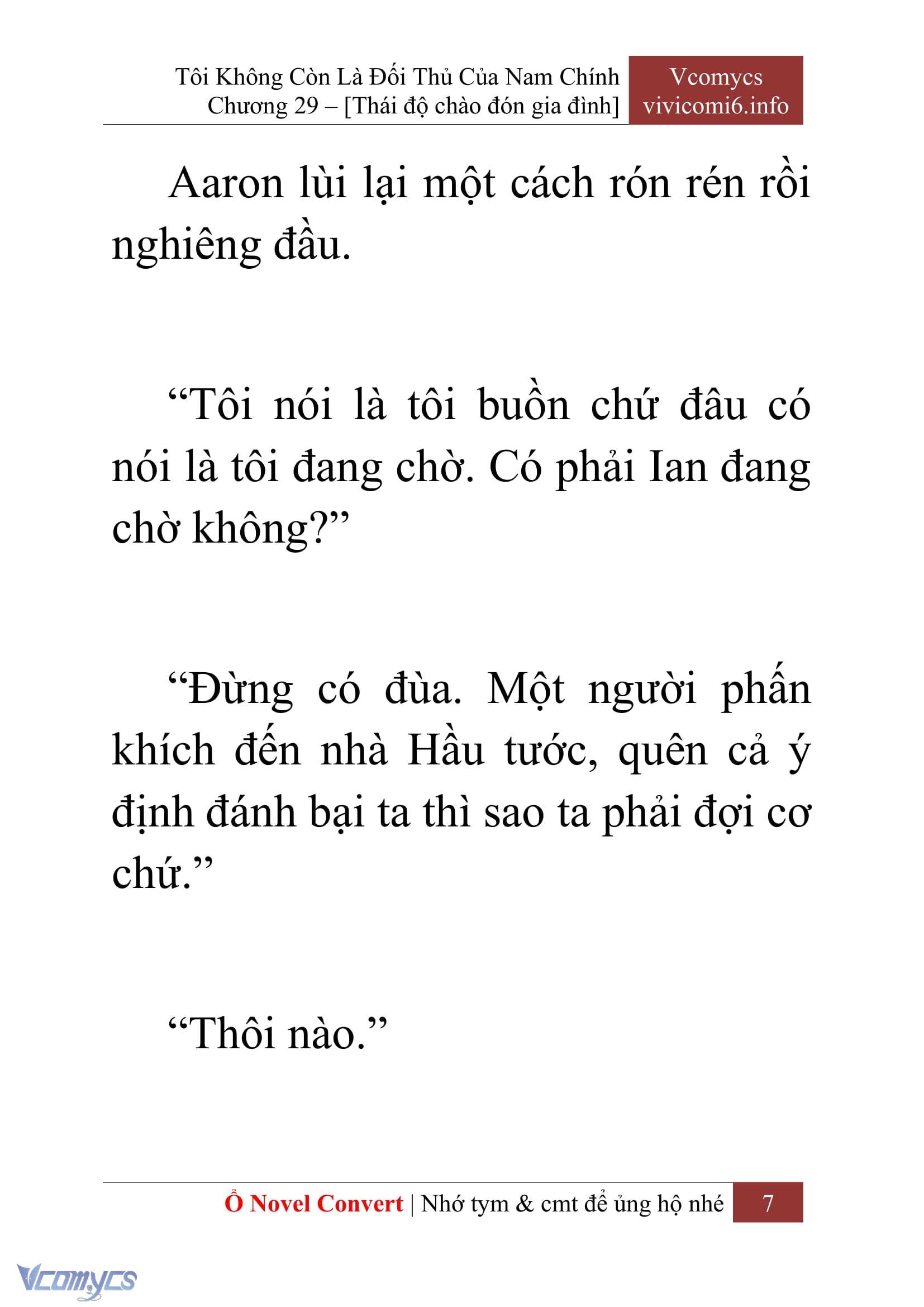 [Novel] Tôi Không Còn Là Đối Thủ Của Nam Chính Chap 29 - Trang 2
