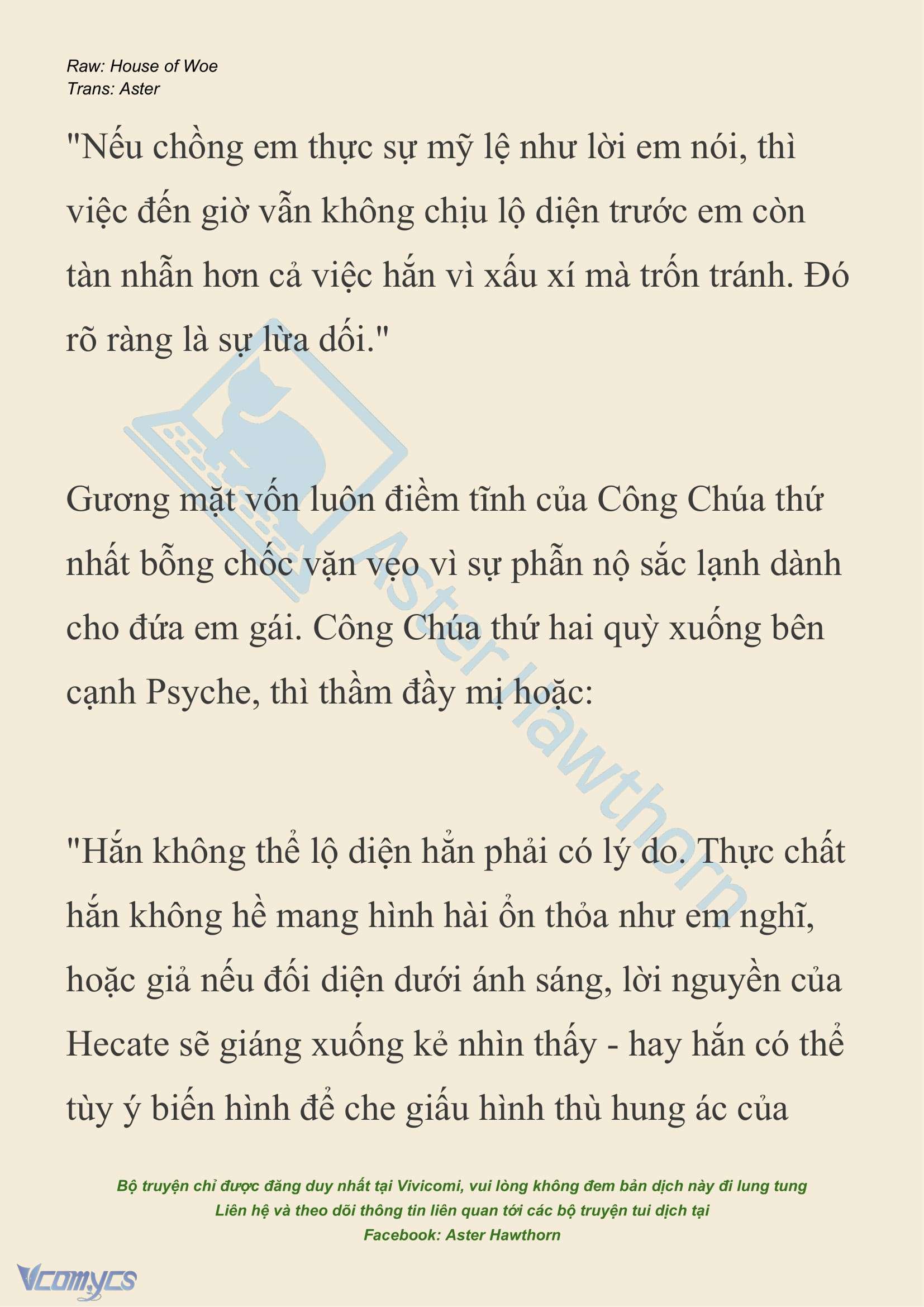 [NOVEL] Dành Cho Các Nữ Thần: Dành cho Psyche Chap 34 - Next 