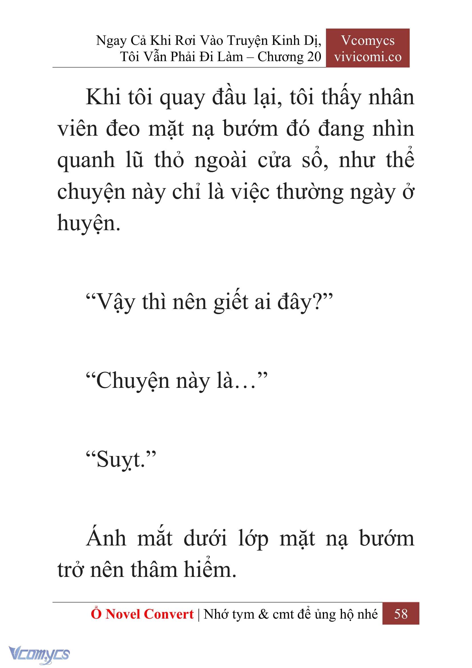 [Novel] Ngay Cả Khi Rơi Vào Truyện Kinh Dị, Tôi Vẫn Phải Đi Làm Chap 20 - Trang 2
