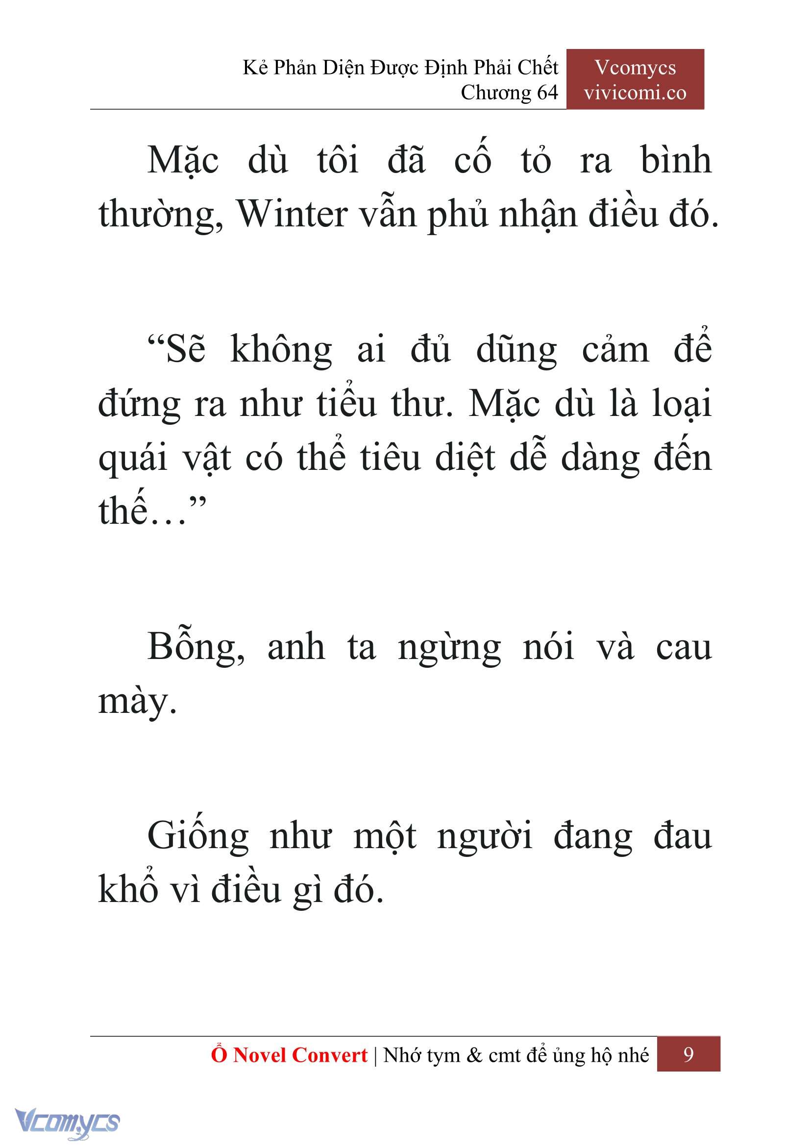 [Novel] Kẻ Phản Diện Được Định Phải Chết Chap 64 - Trang 2