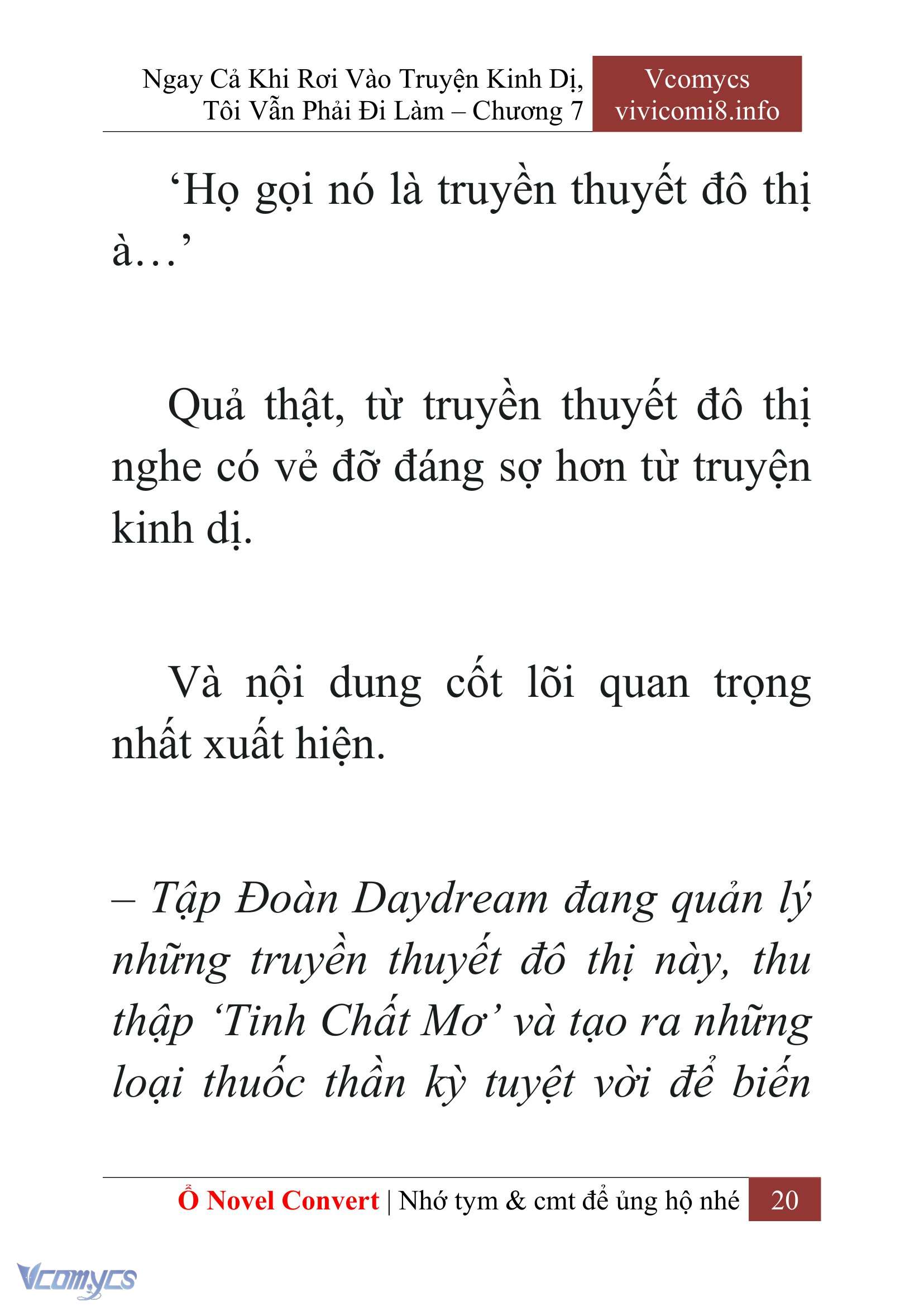 [Novel] Ngay Cả Khi Rơi Vào Truyện Kinh Dị, Tôi Vẫn Phải Đi Làm Chap 7 - Trang 2