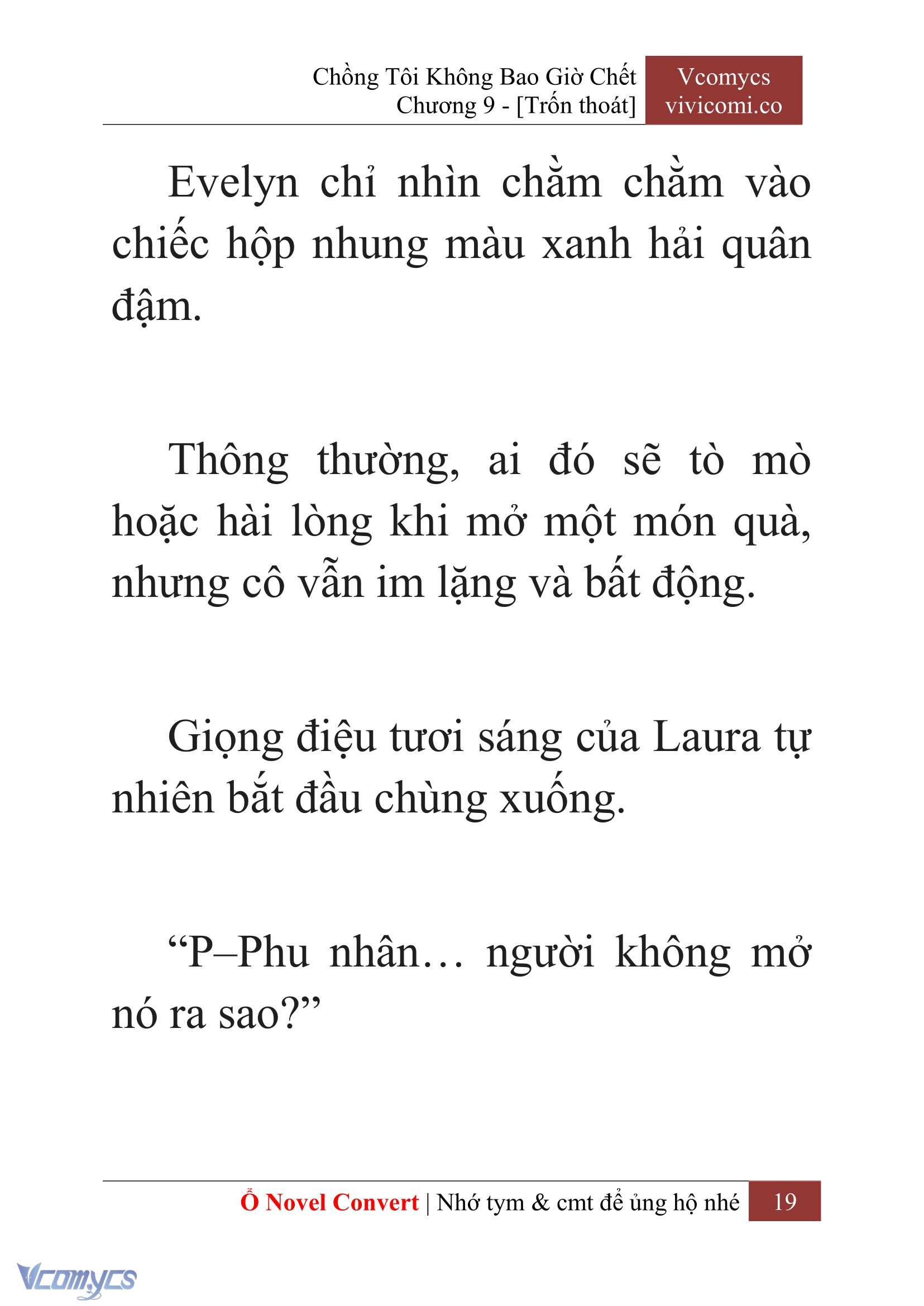 [Novel] Chồng Tôi Không Bao Giờ Chết Chap 9 - Trang 2