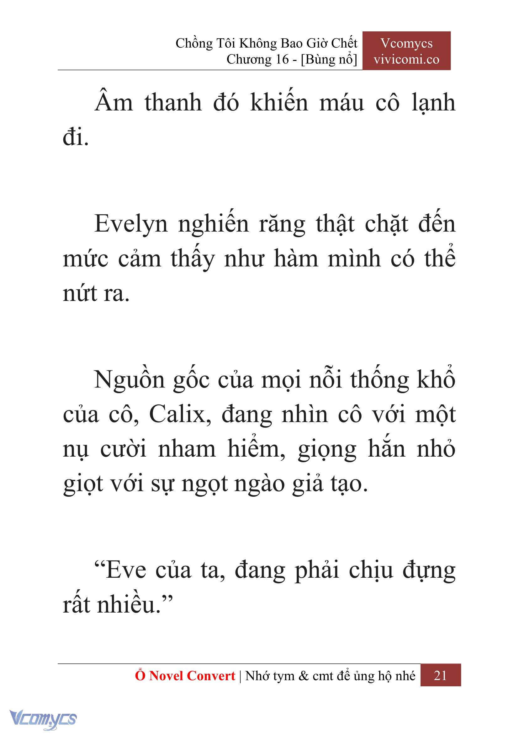 [Novel] Chồng Tôi Không Bao Giờ Chết Chap 16 - Trang 2