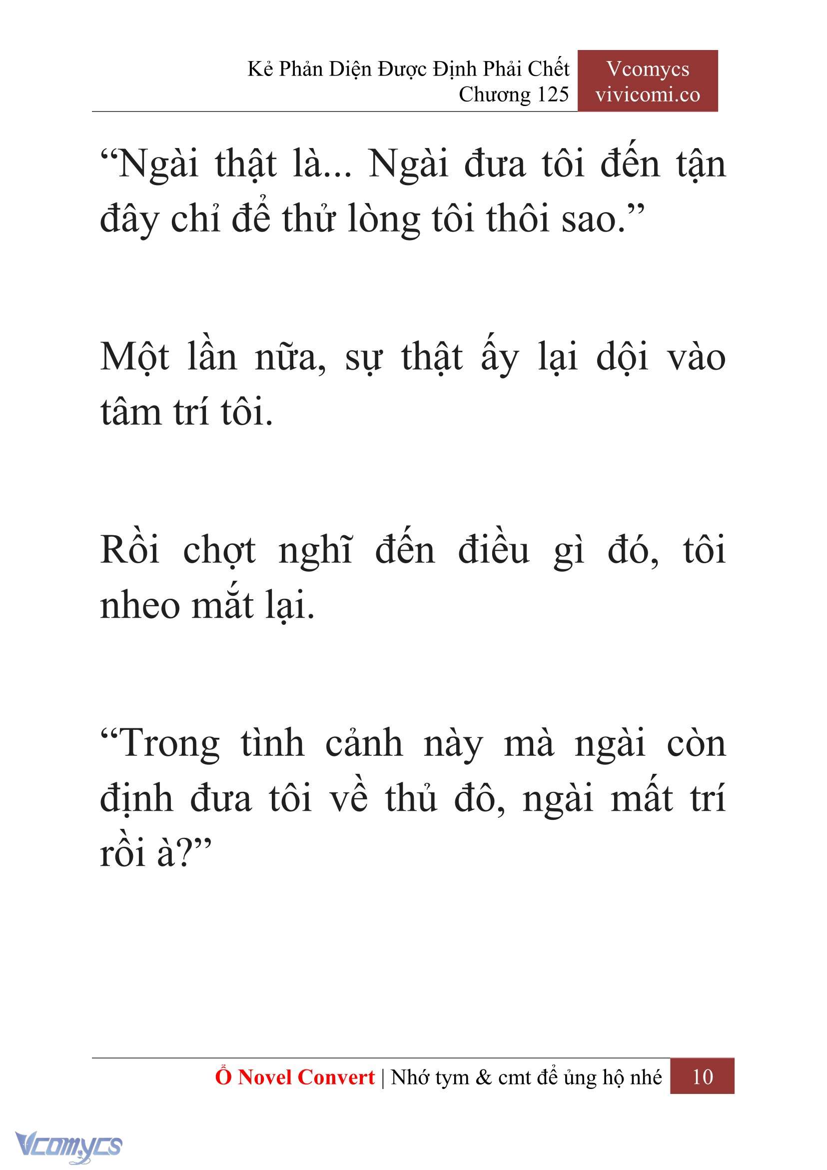 [Novel] Kẻ Phản Diện Được Định Phải Chết Chap 125 - Next Chap 126
