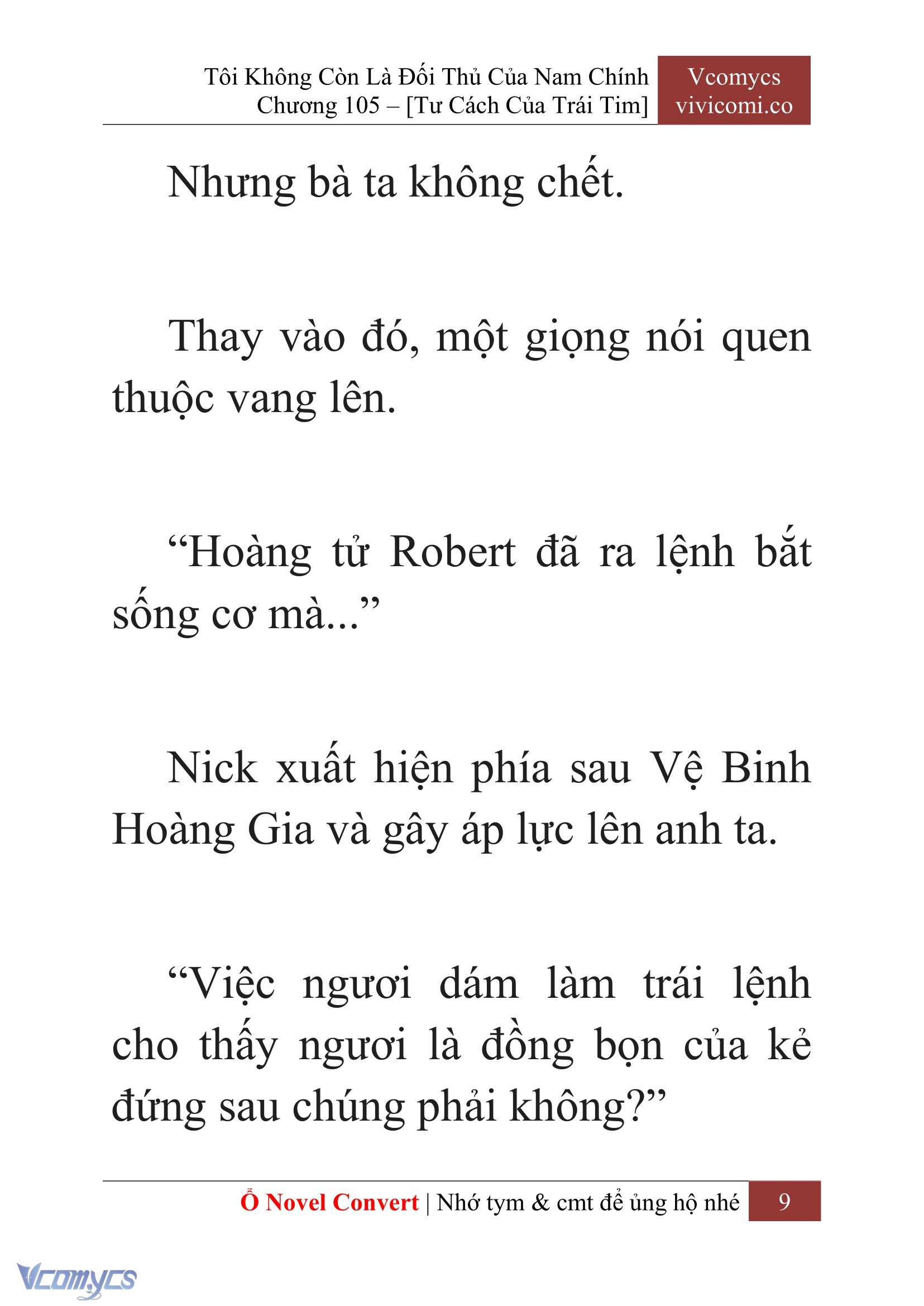 [Novel] Tôi Không Còn Là Đối Thủ Của Nam Chính Chap 105 - Trang 2