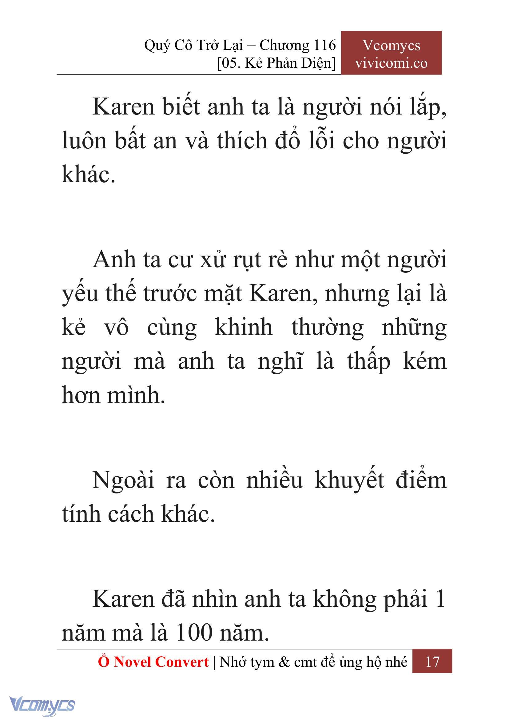[Novel] Quý Cô Trở Lại Chap 116 - Trang 2