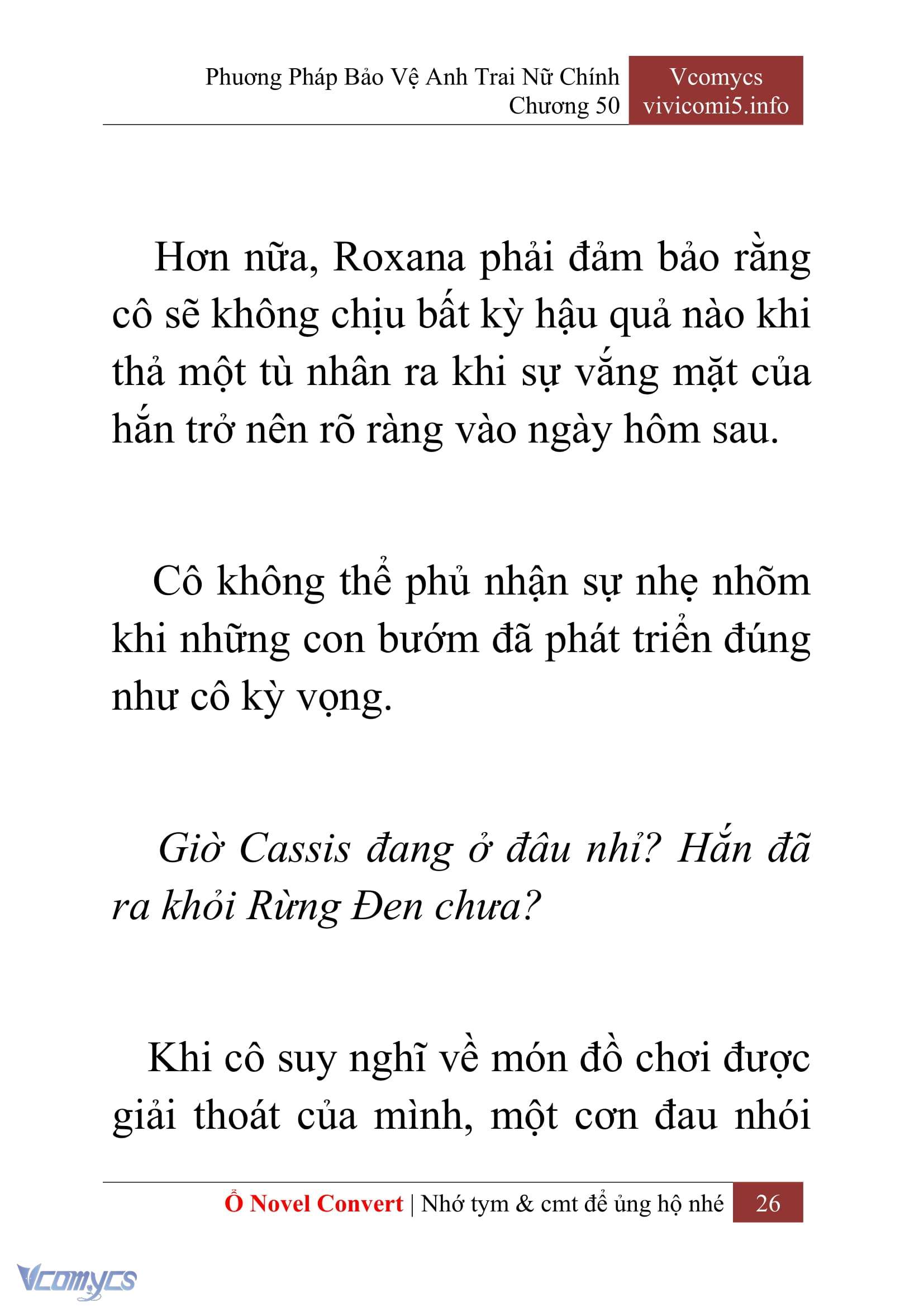 [Novel] Phương Pháp Bảo Vệ Anh Trai Nữ Chính Chap 50 - Trang 2